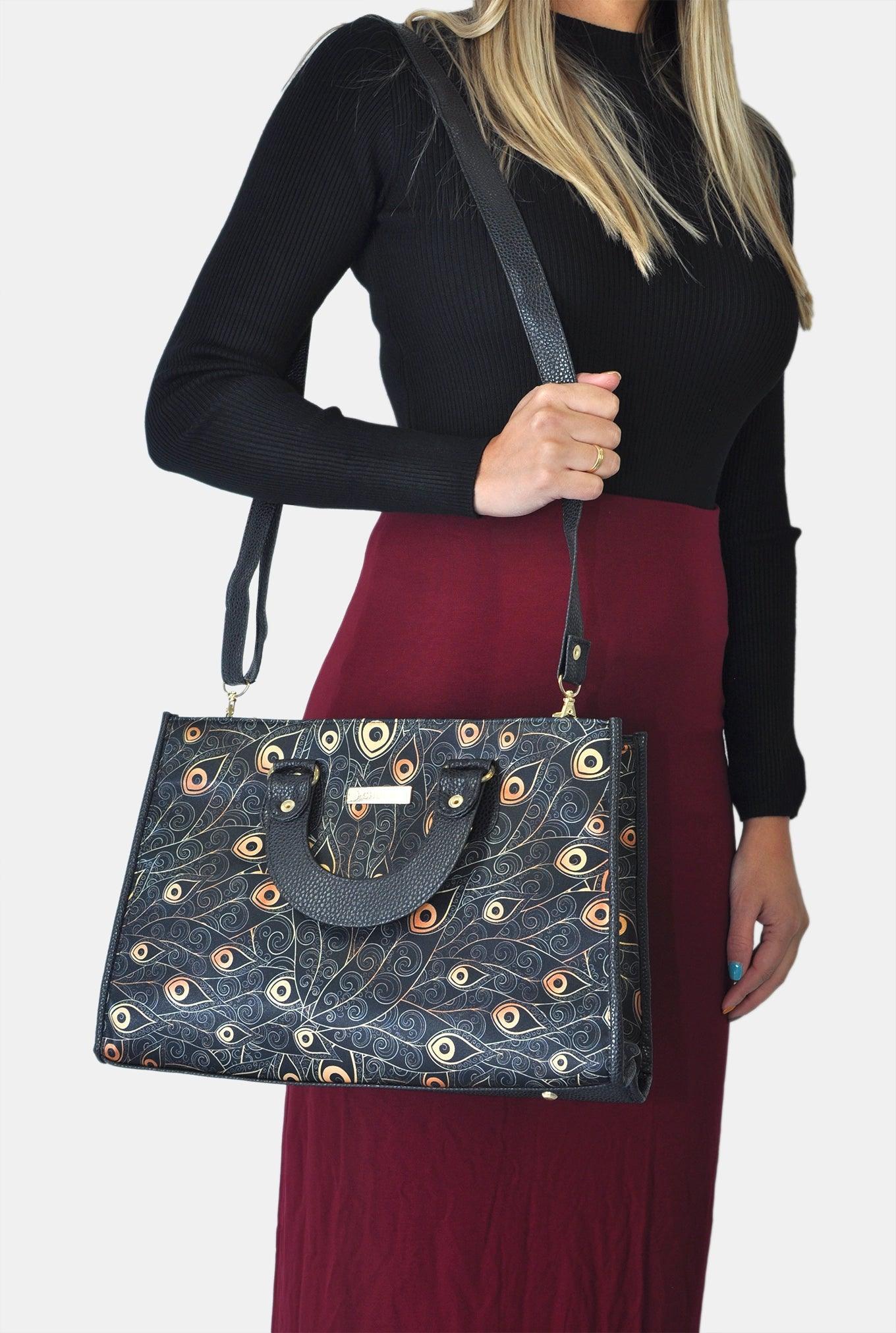 Bolso de mano y bandolera grande de mujer Basket Peacock Golden | CHULA Tulum - CHICA del Sur