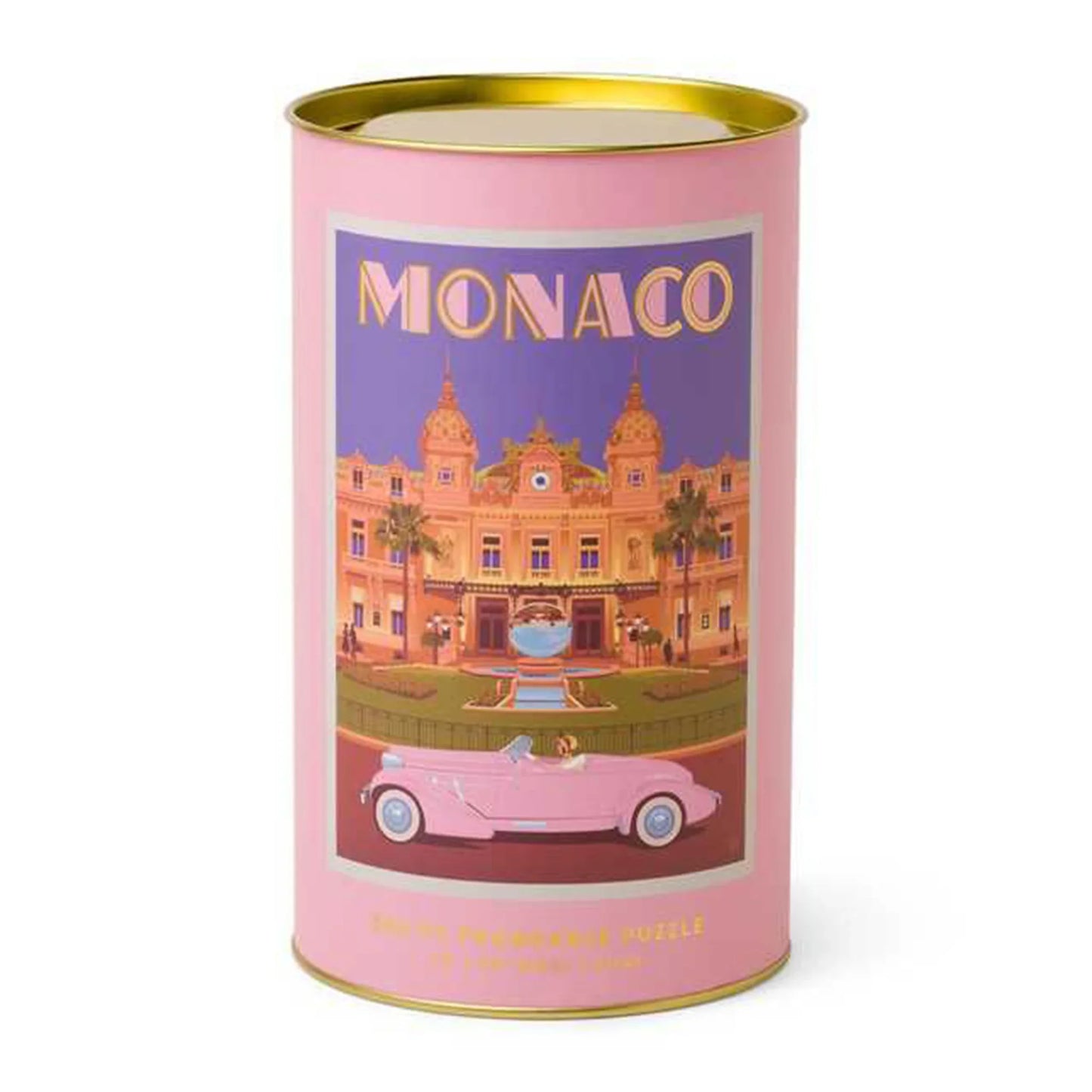 Puzzle en Tubo 500 Piezas - Mónaco | Diseño Vintage y Elegante - CHICA del Sur