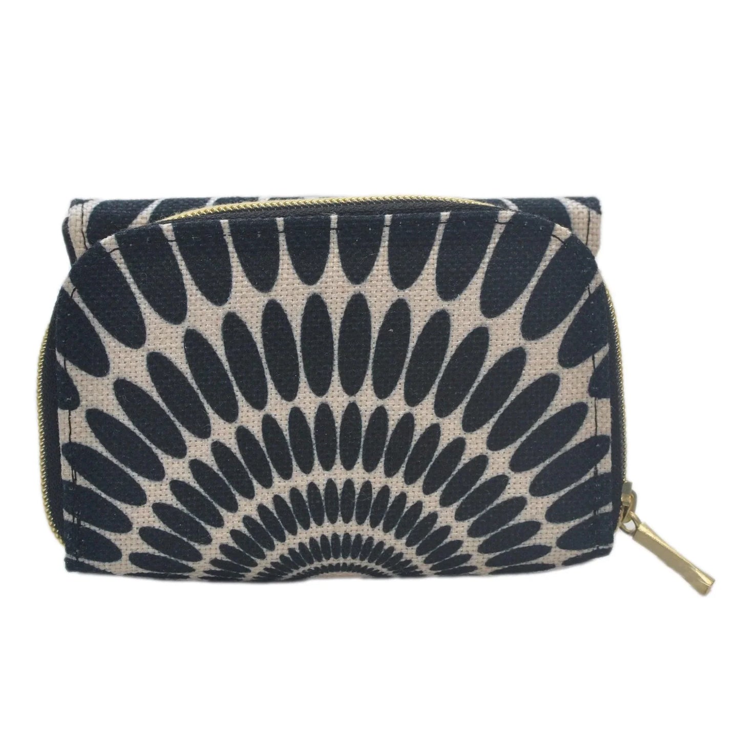 Cartera Mediana para Mujer Dalia Pétalos Negros Elegante Cuero Vegano | CHULA Tulum - CHICA del Sur