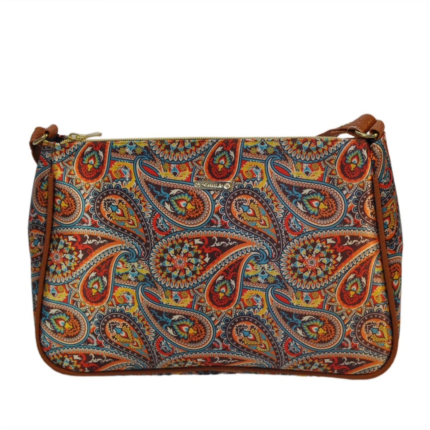 Bolso Bandolera Mediano Iliana Garigol Naranja | CHULA Tulum - CHICA del Sur