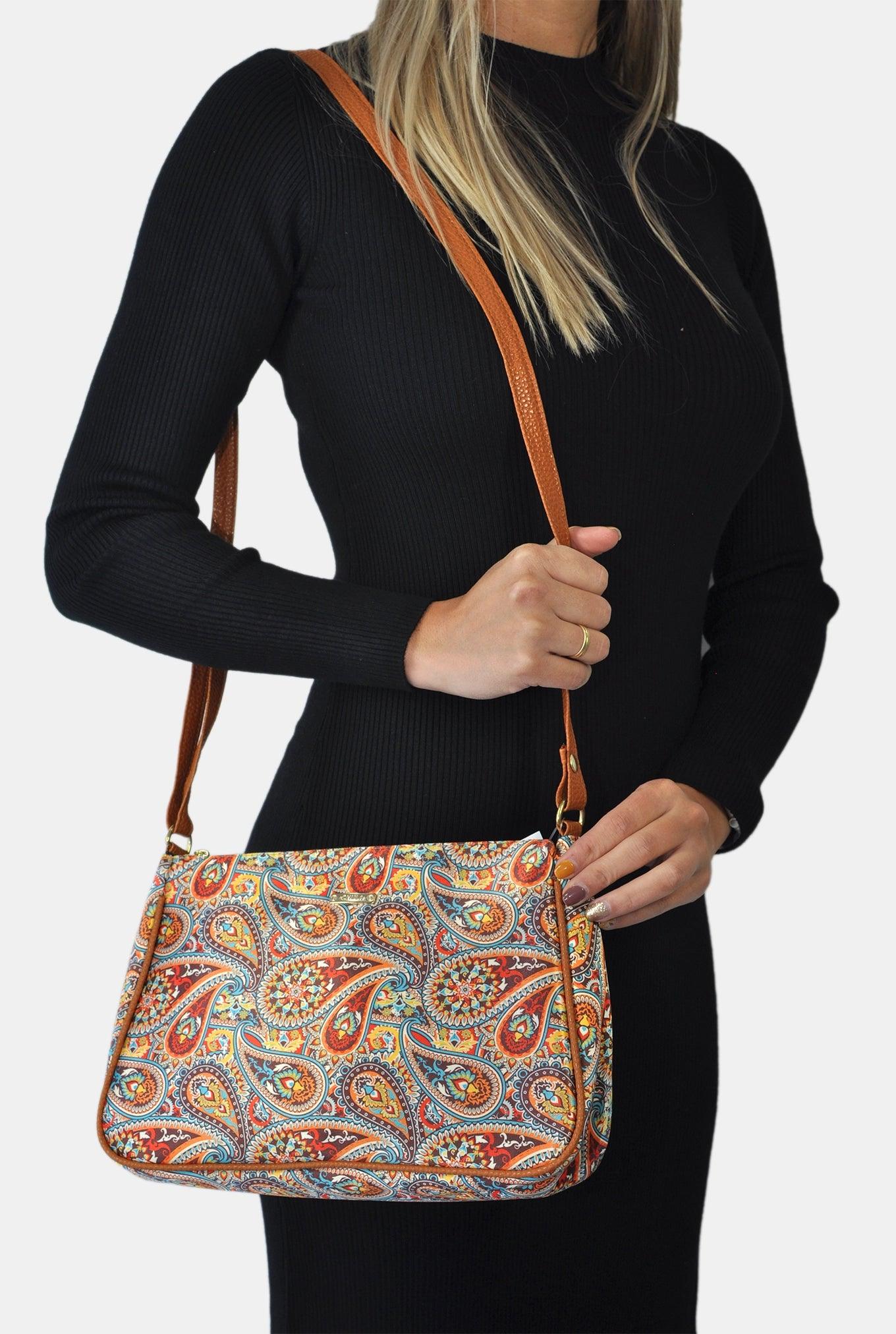 Bolso Bandolera Mediano Iliana Garigol Naranja | CHULA Tulum - CHICA del Sur