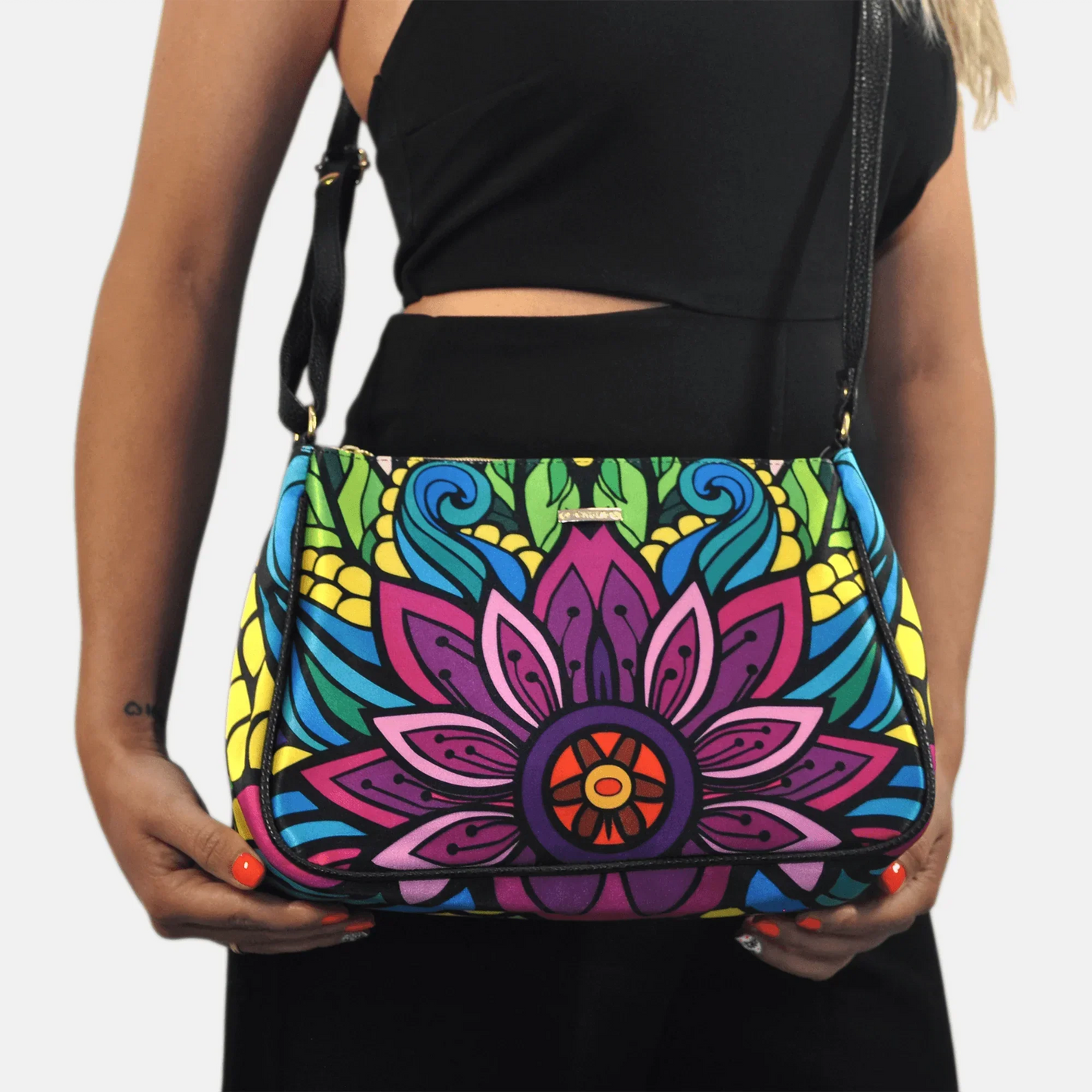 Bolso bandolera mediano Iliana Shoulder Giselle azul | CHULA Tulum - CHICA del Sur