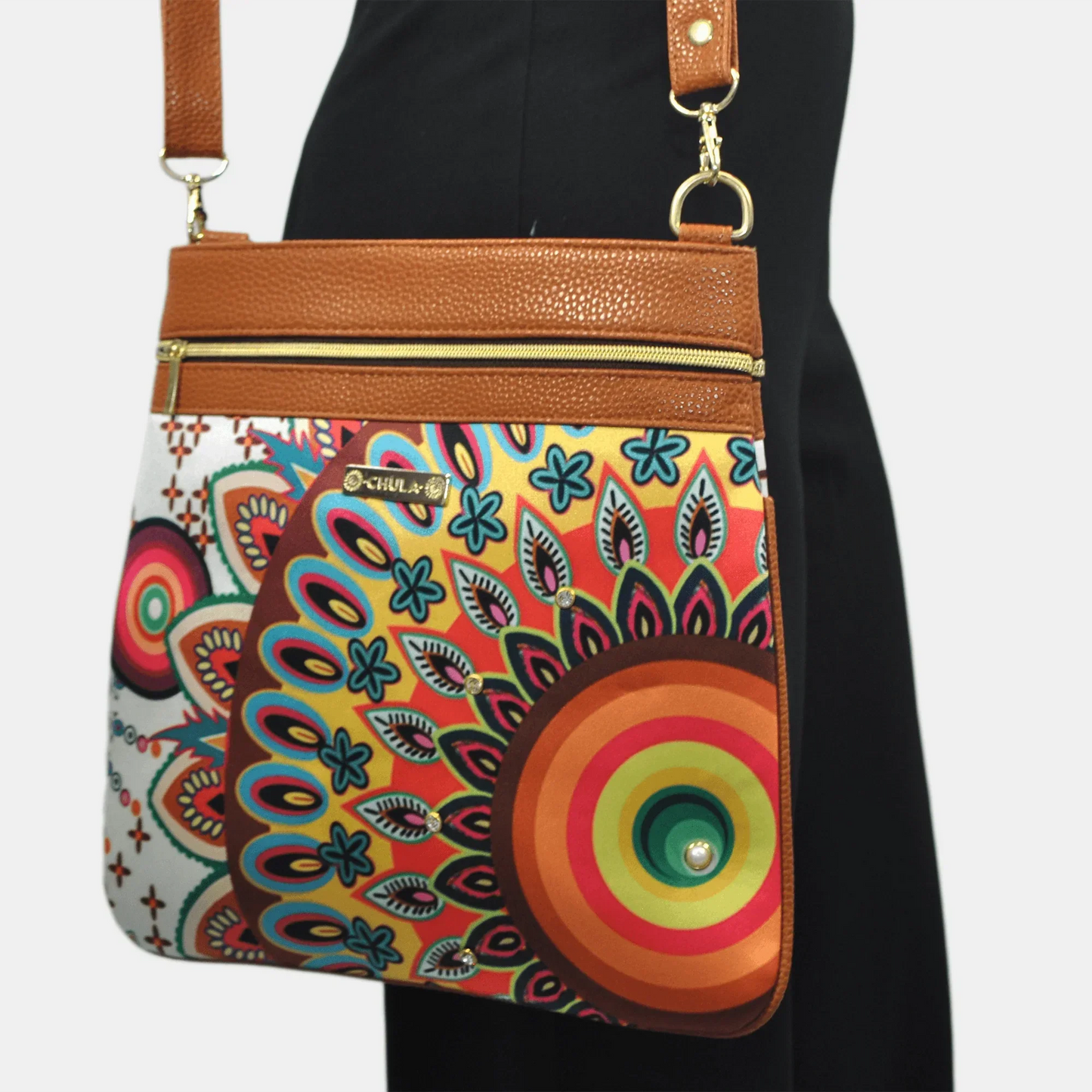 Bolso Bandolera mediano LIA Shoulder Zenda Colorido | CHULA Tulum - CHICA del Sur