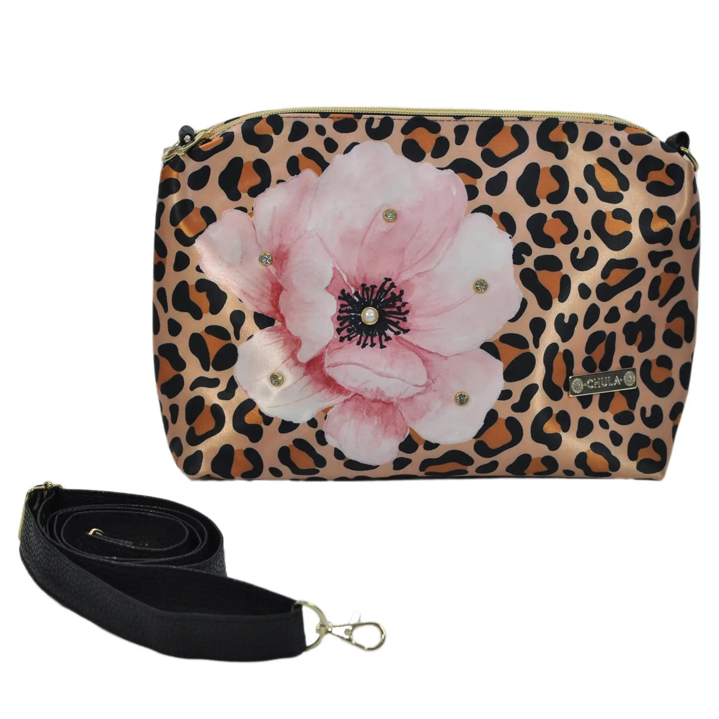 Bolso Bandolera Mediano Suzy Animal Print Flor | CHULA Tulum - CHICA del Sur