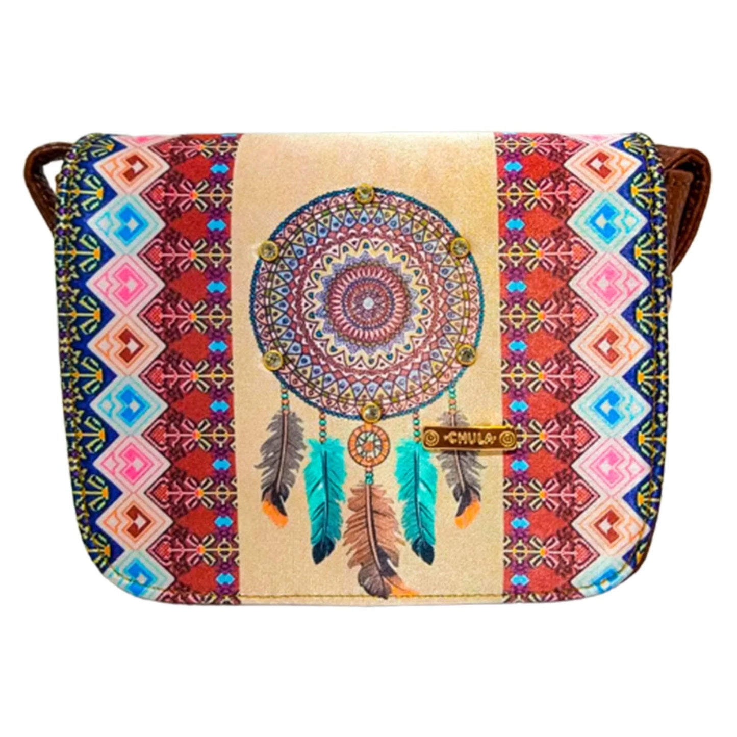 Bolso bandolera pequeño de mujer Julie Shoulder Atrapasueños Indigo | CHULA Tulum - CHICA del Sur