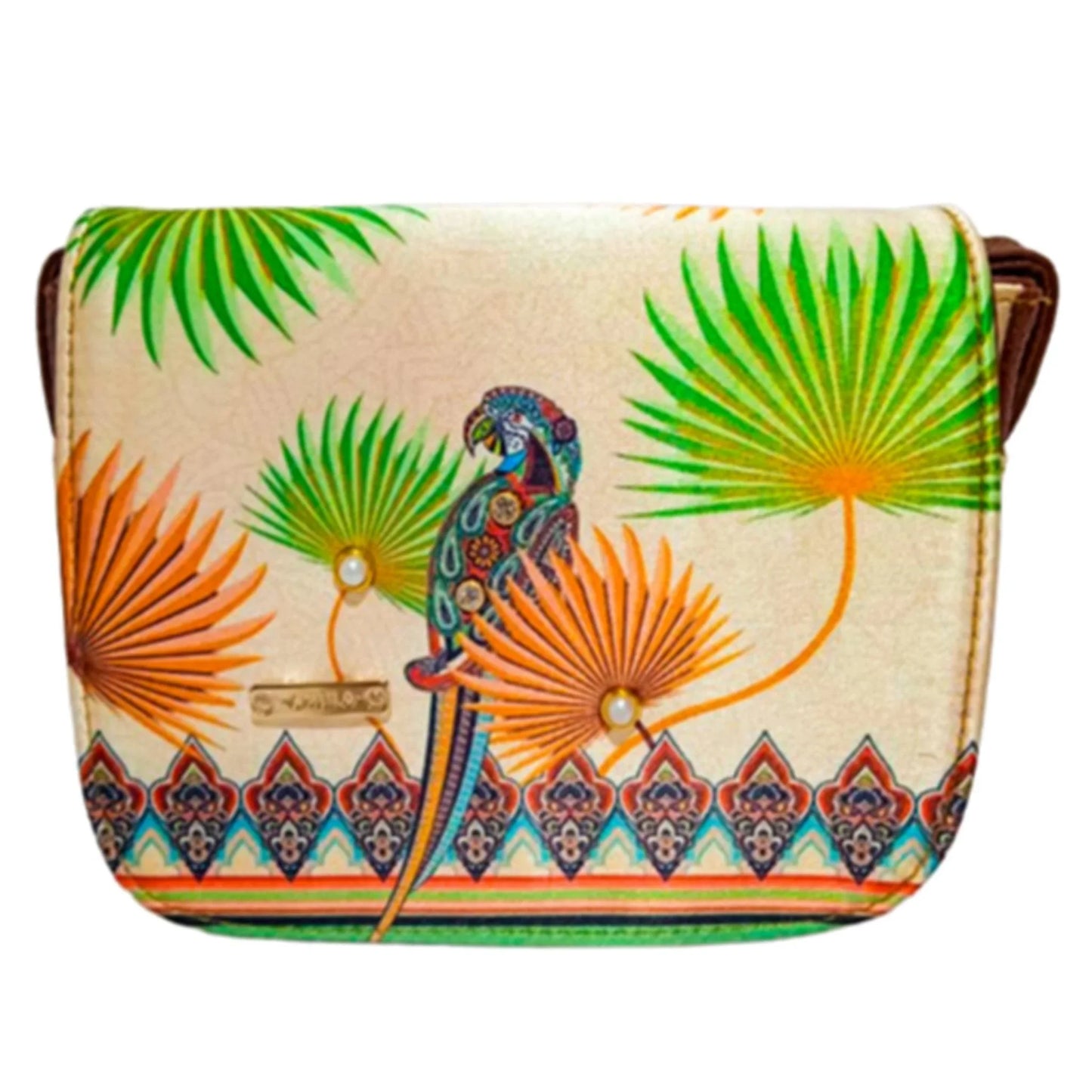 Bolso bandolera pequeño de mujer Julie Shoulder Loro Celestial | CHULA Tulum - CHICA del Sur