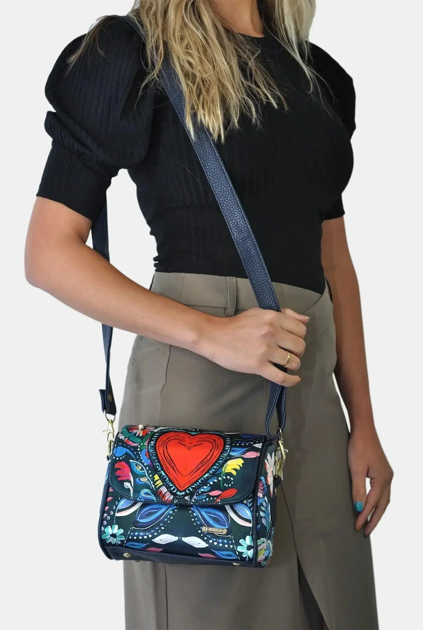 Bolso Bandolera pequeño Mini Baúl Daily Heart Corazón | CHULA Tulum - CHICA del Sur