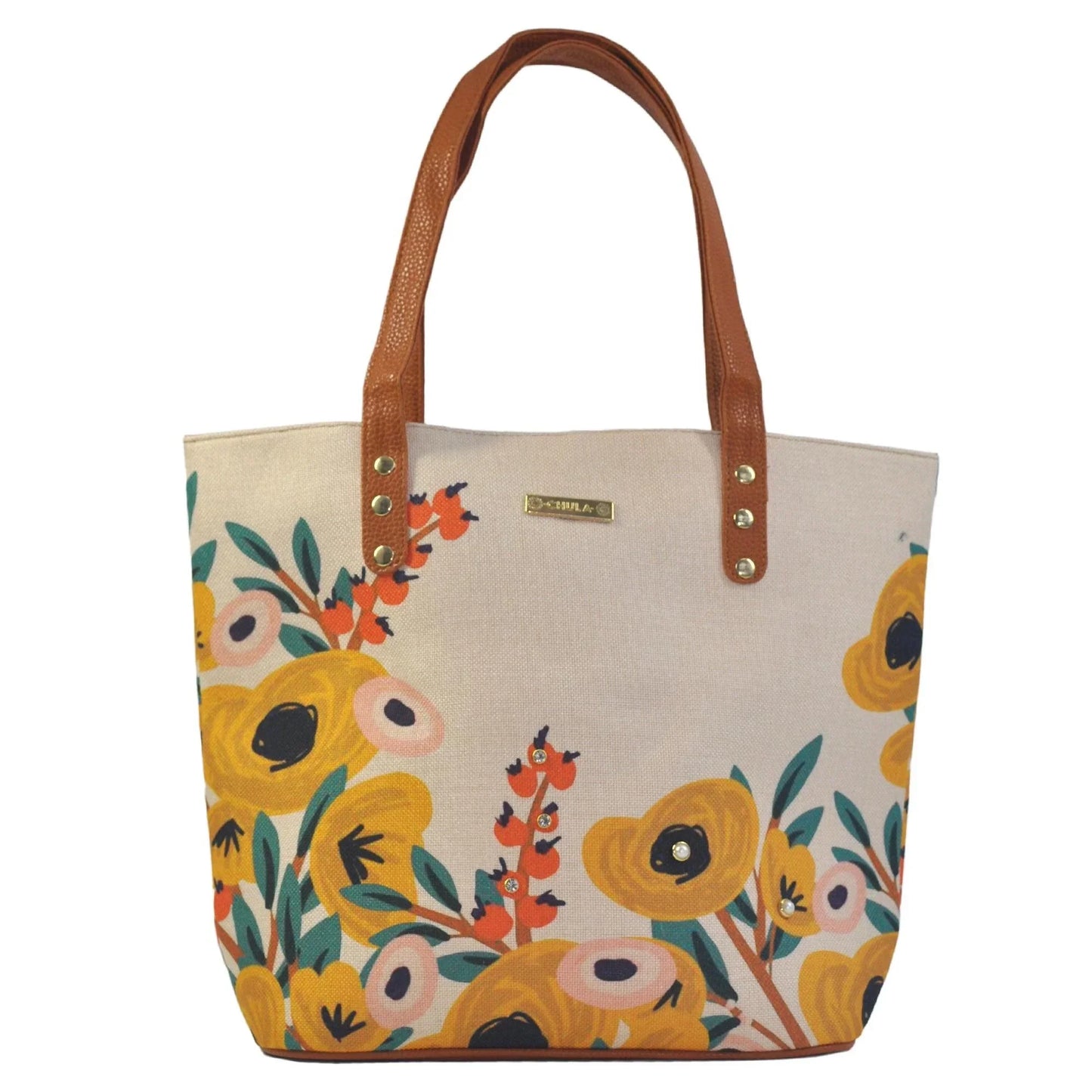 Bolso de hombro grande Nahomi Flor de Algodón | CHULA Tulum - CHICA del Sur