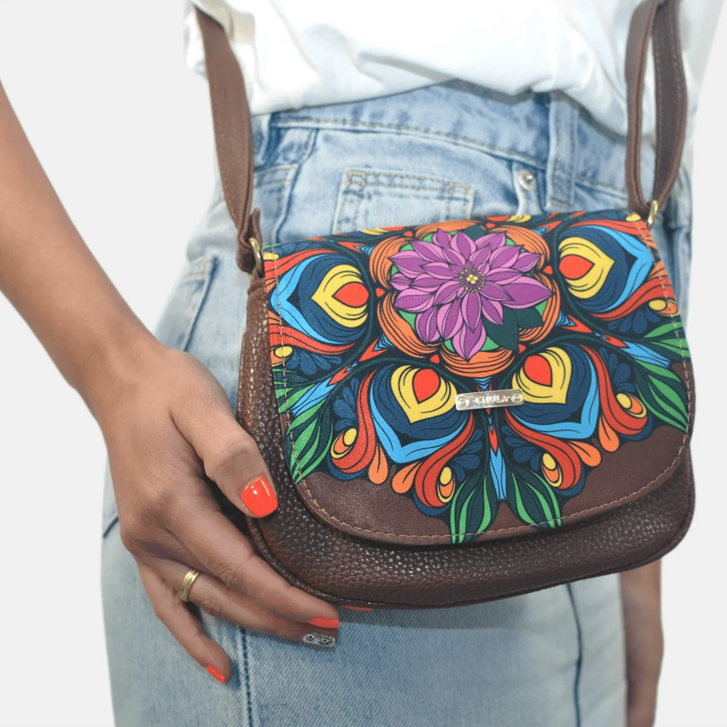 Bolso bandolera pequeño de mujer Iris Multicolor | CHULA Tulum - CHICA del Sur