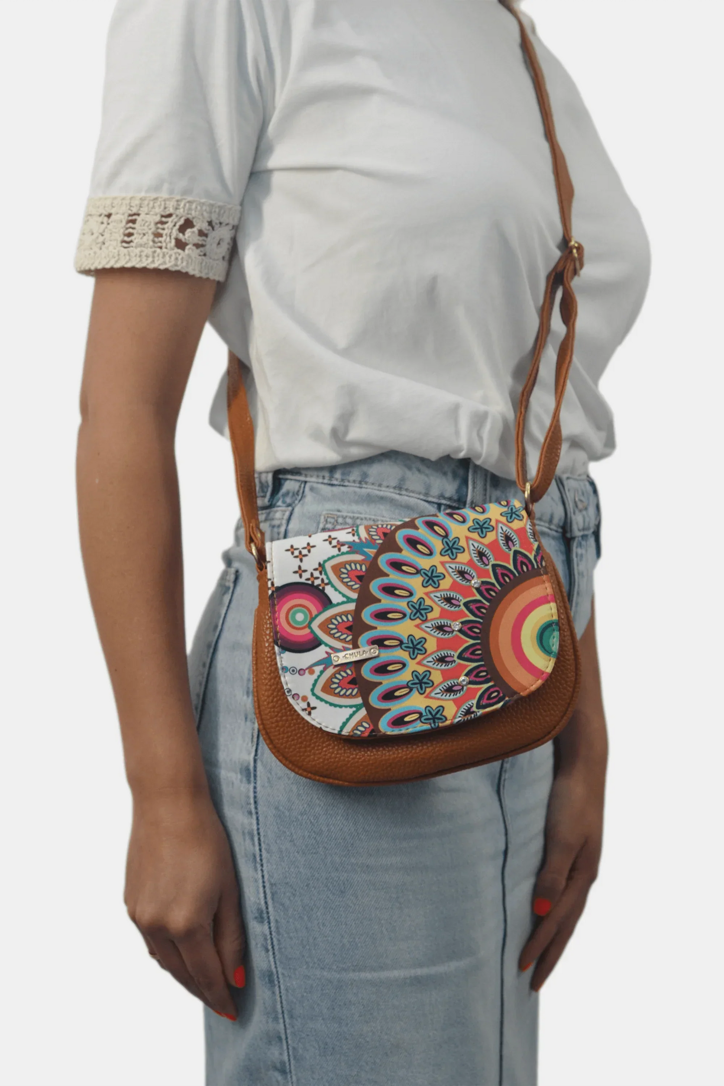 Bolso bandolera pequeño de mujer Iris Zenda multicolor | CHULA Tulum - CHICA del Sur