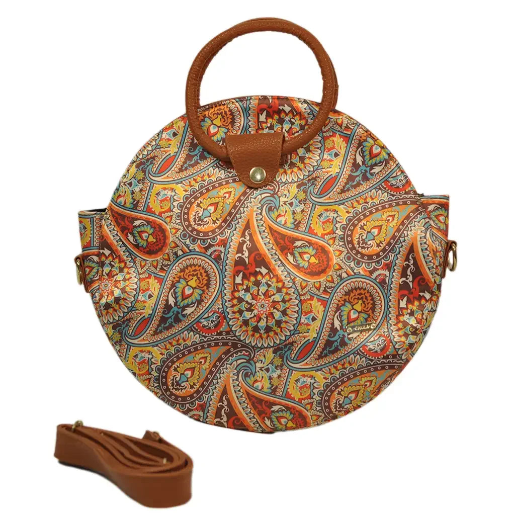 Bolso de mano y bandolera mediana Anabel Garigol Naranja | CHULA Tulum - CHICA del Sur