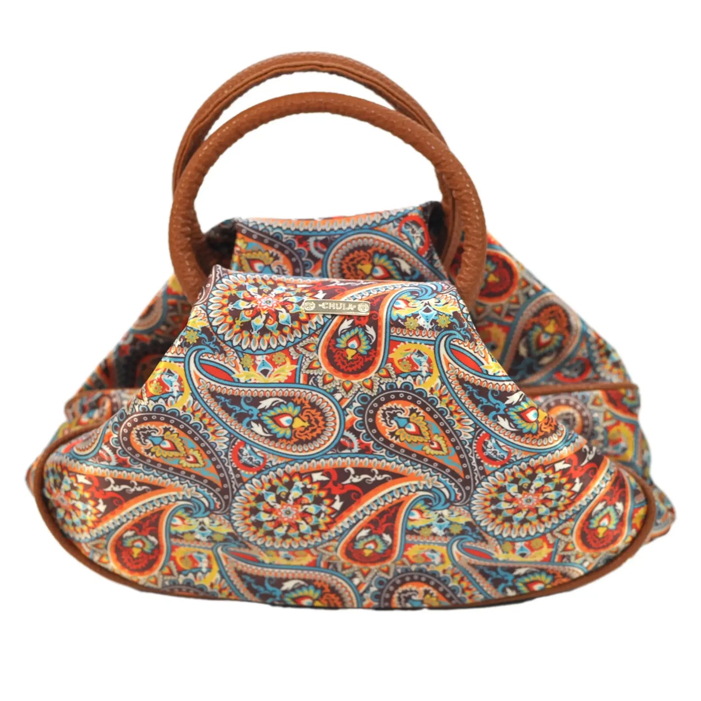 Bolso de mano y Bandolera mediano Monique Garigol Naranja | CHULA Tulum - CHICA del Sur