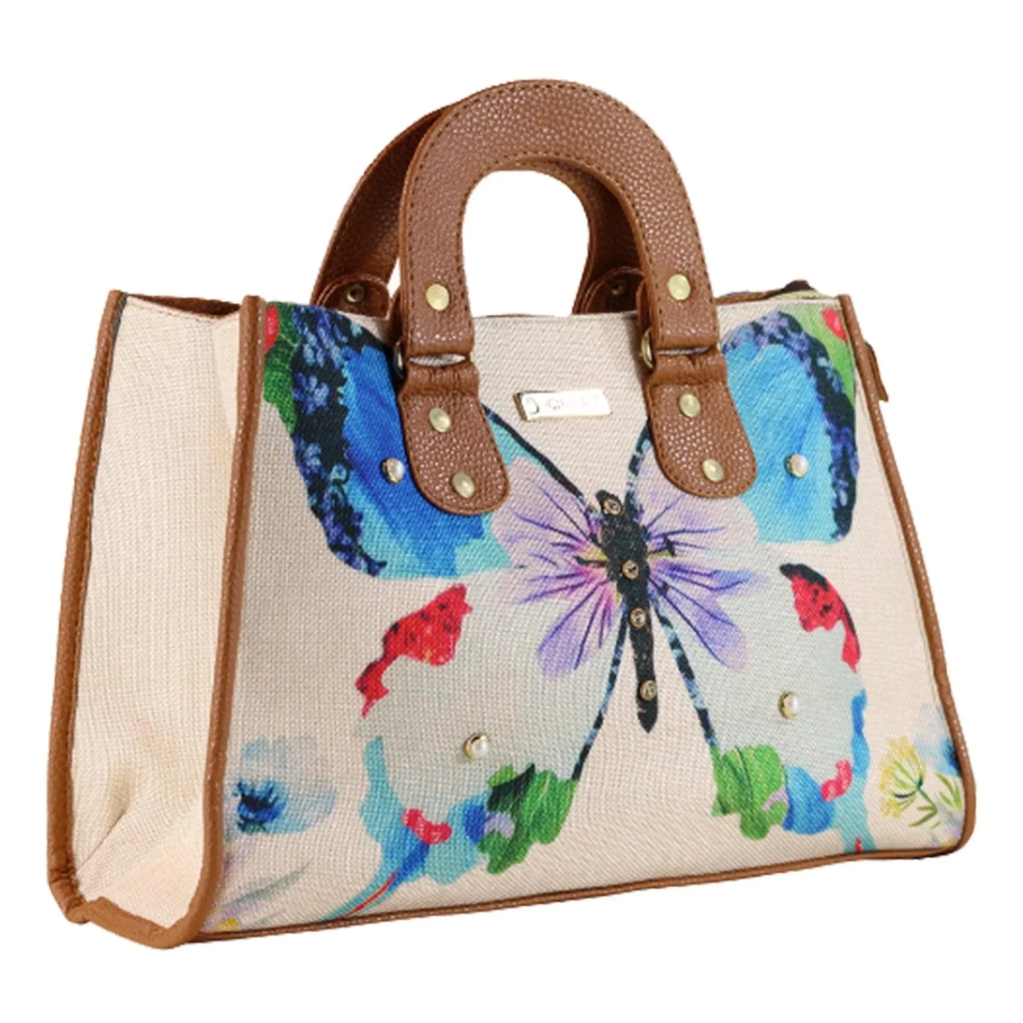 Bolso de mano y bandolera grande de mujer Basket Mariposa Magenta | CHULA Tulum - CHICA del Sur
