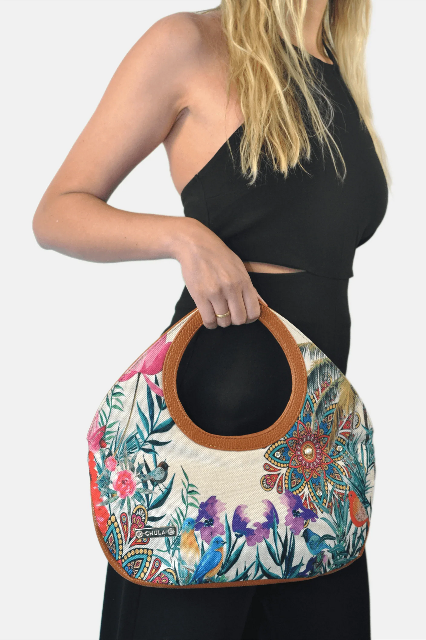 Bolso de mano mediano Mini Nicole Flores de Verano | CHULA Tulum - CHICA del Sur