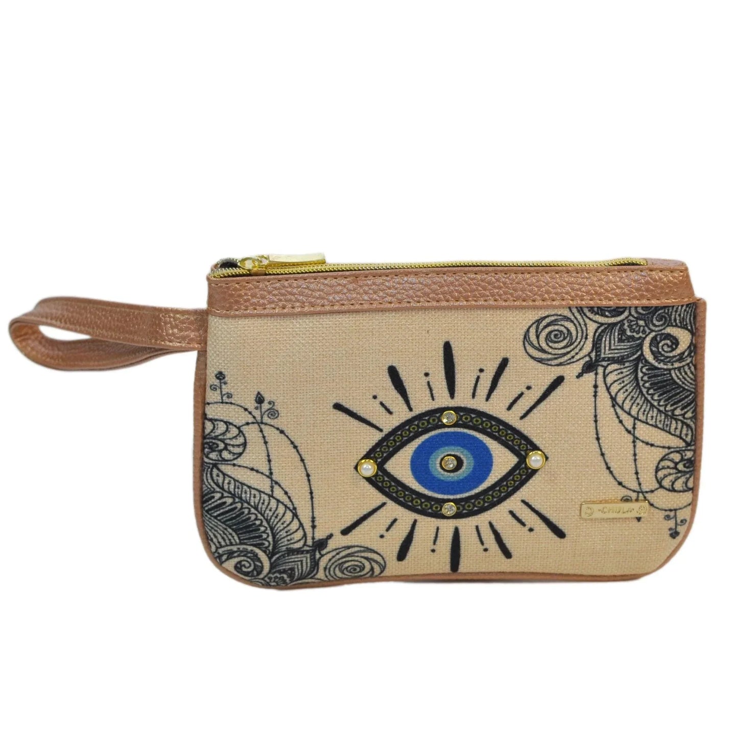 Bolso de mano pequeño Mini Clutch Ojo Turco | CHULA Tulum - CHICA del Sur
