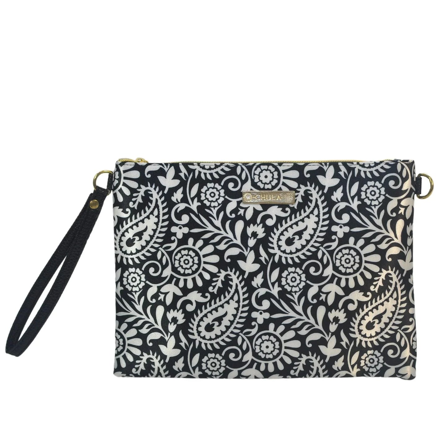 Bolso de Mano y Bandolera Pequeño Clutch Garigol negro | CHULA Tulum - CHICA del Sur