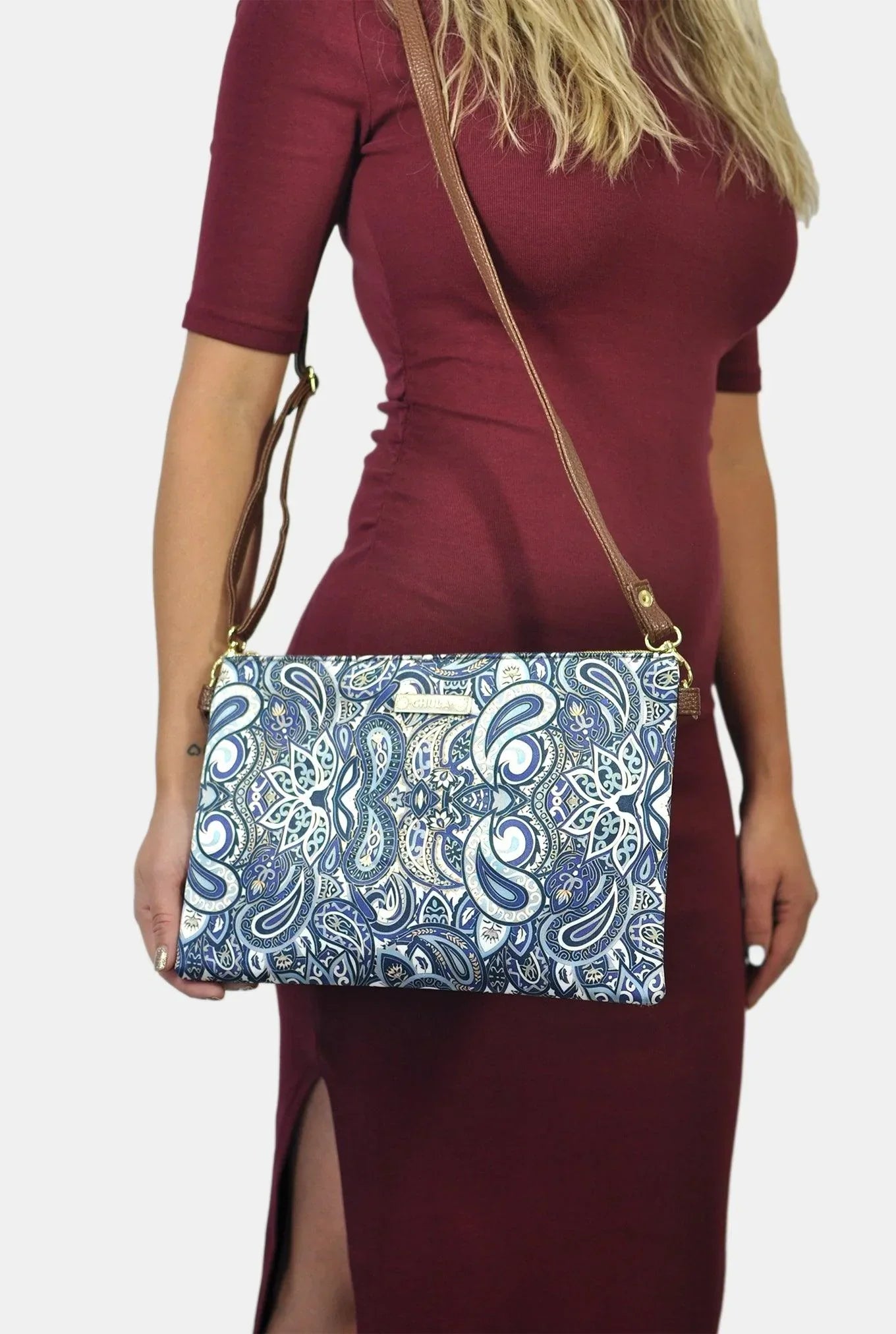 Bolso de Mano y Bandolera Pequeño Clutch Garigol Morado | CHULA Tulum - CHICA del Sur