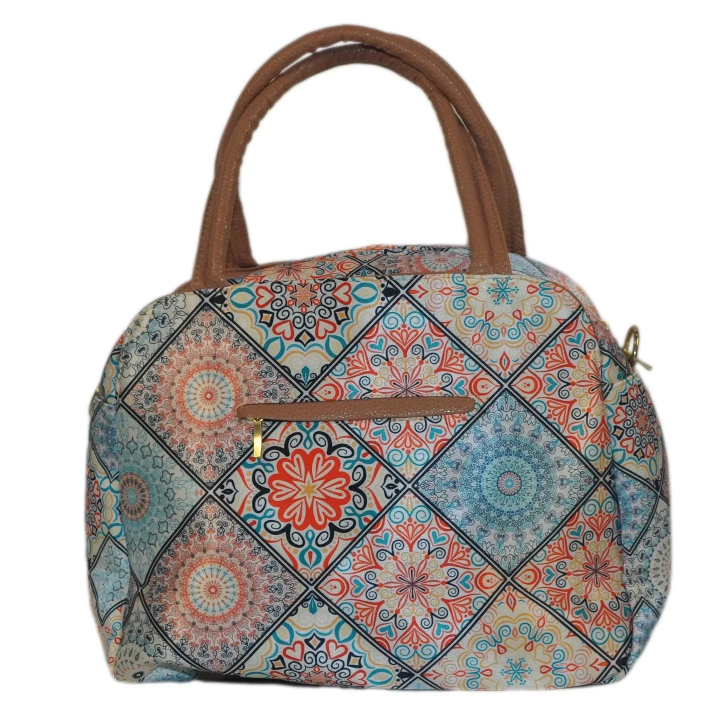 Bolso de hombro y bandolera grande Ana Mandala Turquesa | CHULA Tulum - CHICA del Sur