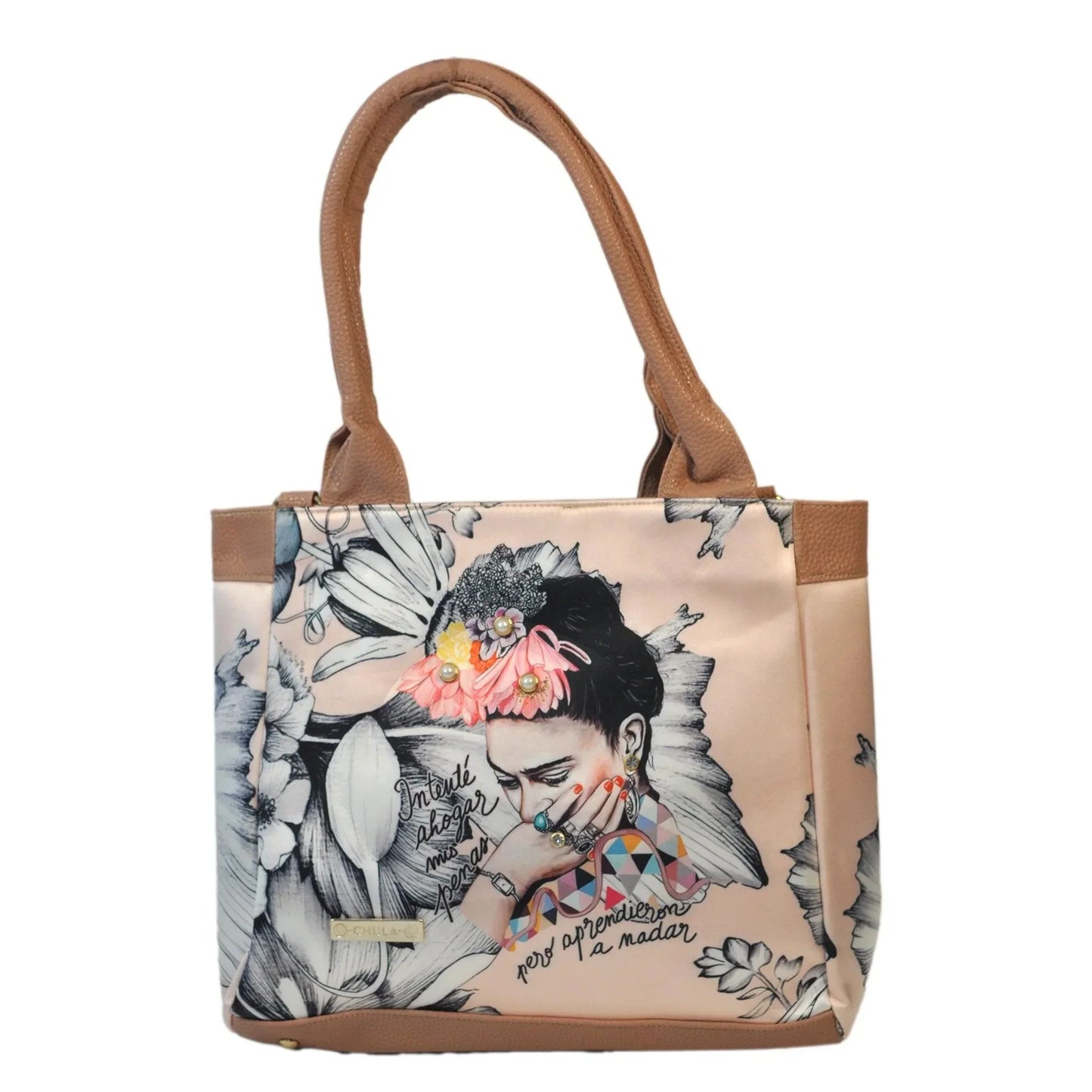 Bolso de hombro y bandolera grande de mujer Angie Frida Romance | CHULA Tulum - CHICA del Sur