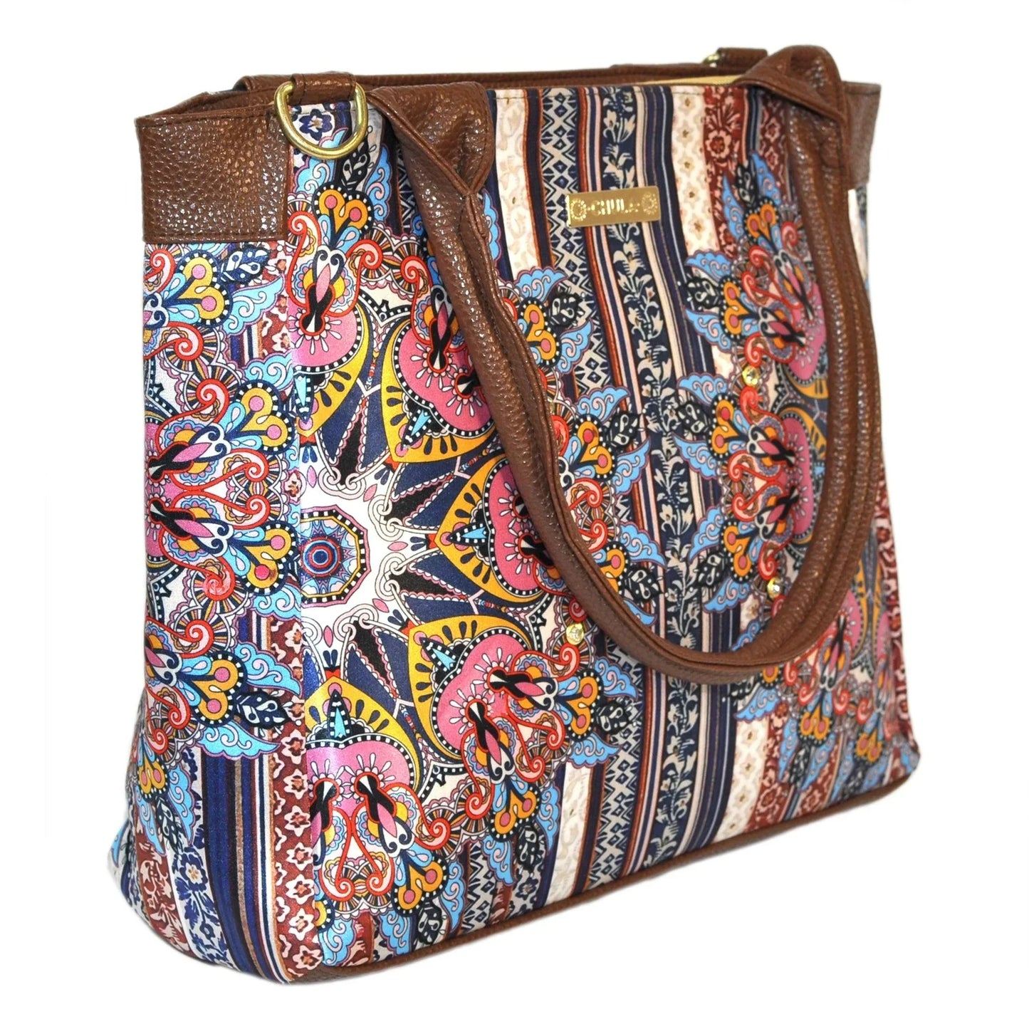Bolso de hombro y bandolera grande de mujer Angie Mandala Fancy | CHULA Tulum - CHICA del Sur