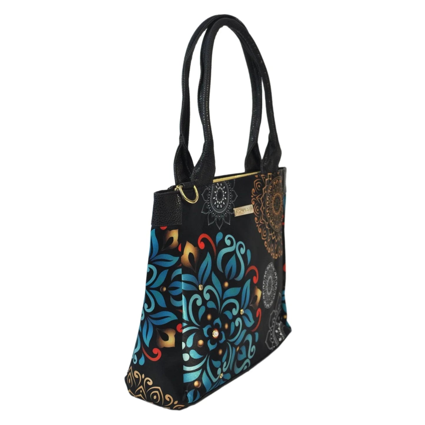 Bolso de hombro y bandolera grande de mujer Angie Mandala Invernal | CHULA Tulum - CHICA del Sur