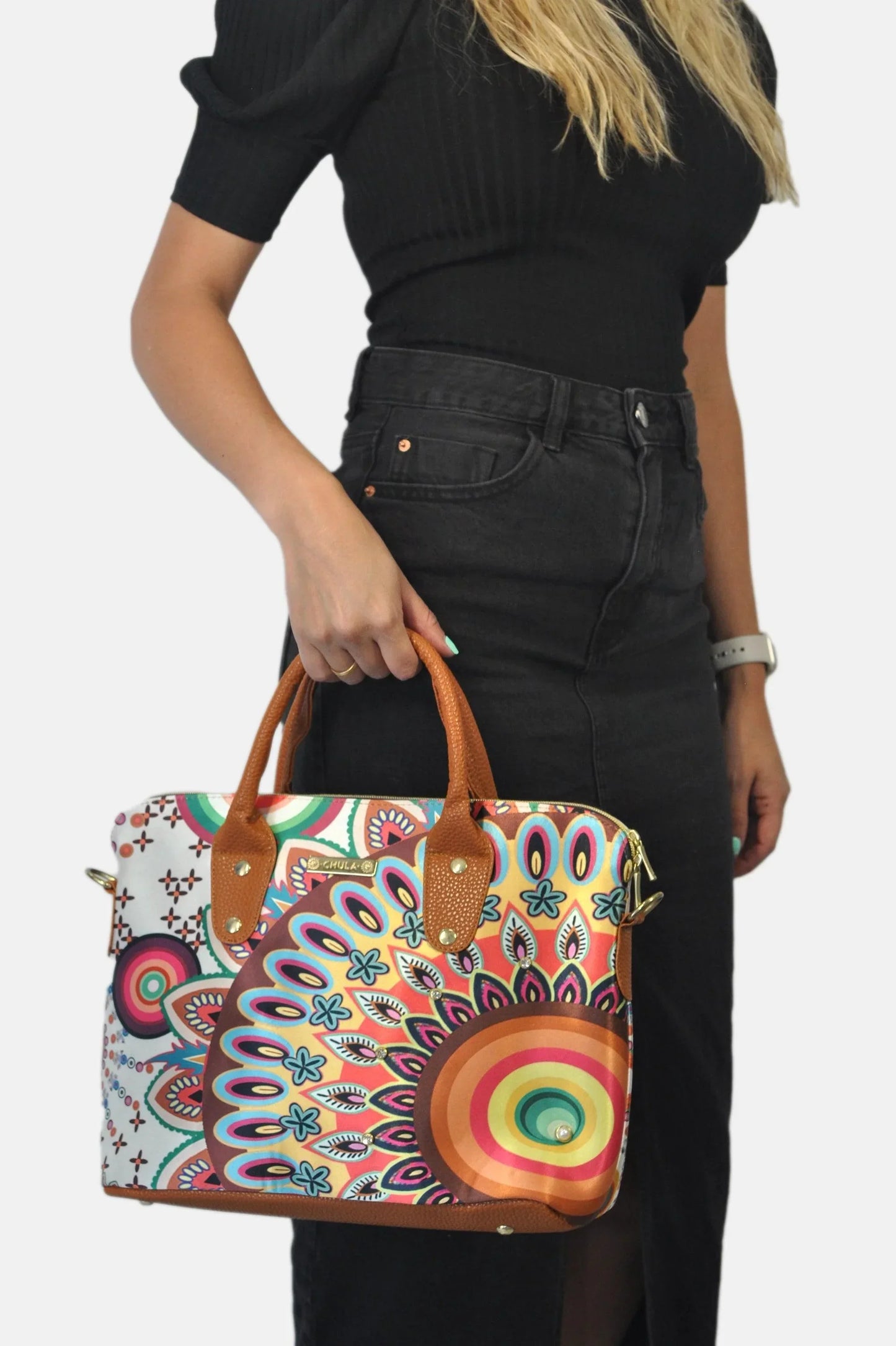 Bolso de mano y bandolera grande Lucia Zenda | CHULA Tulum - CHICA del Sur