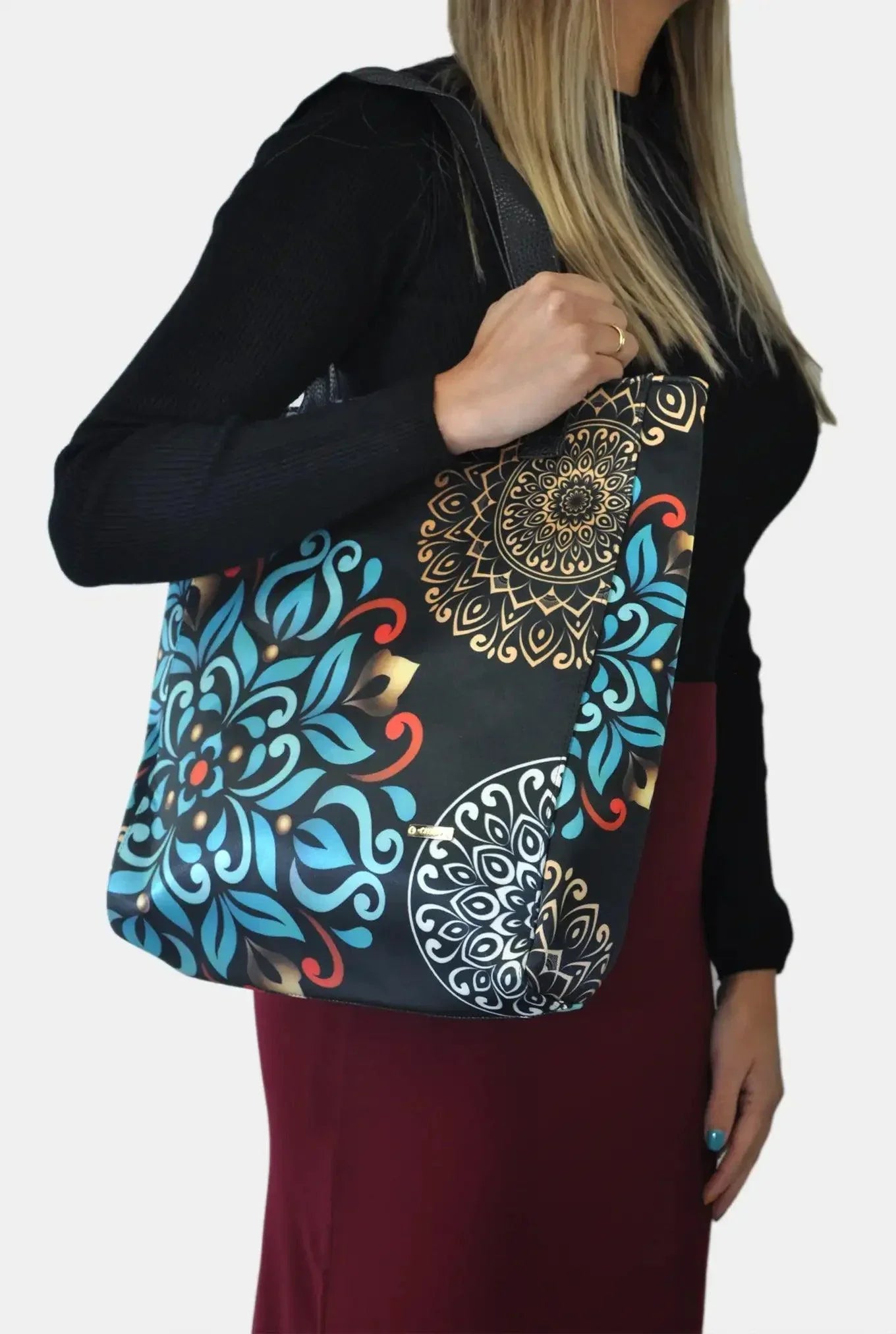 Bolso de mujer Shopper grande Opal Tote Mandala Invernal | CHULA Tulum - CHICA del Sur