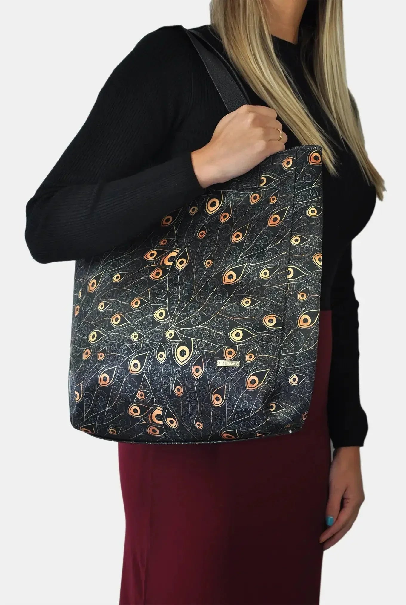 Bolso de mujer Shopper grande Opal Tote Peacock Golden | CHULA Tulum - CHICA del Sur