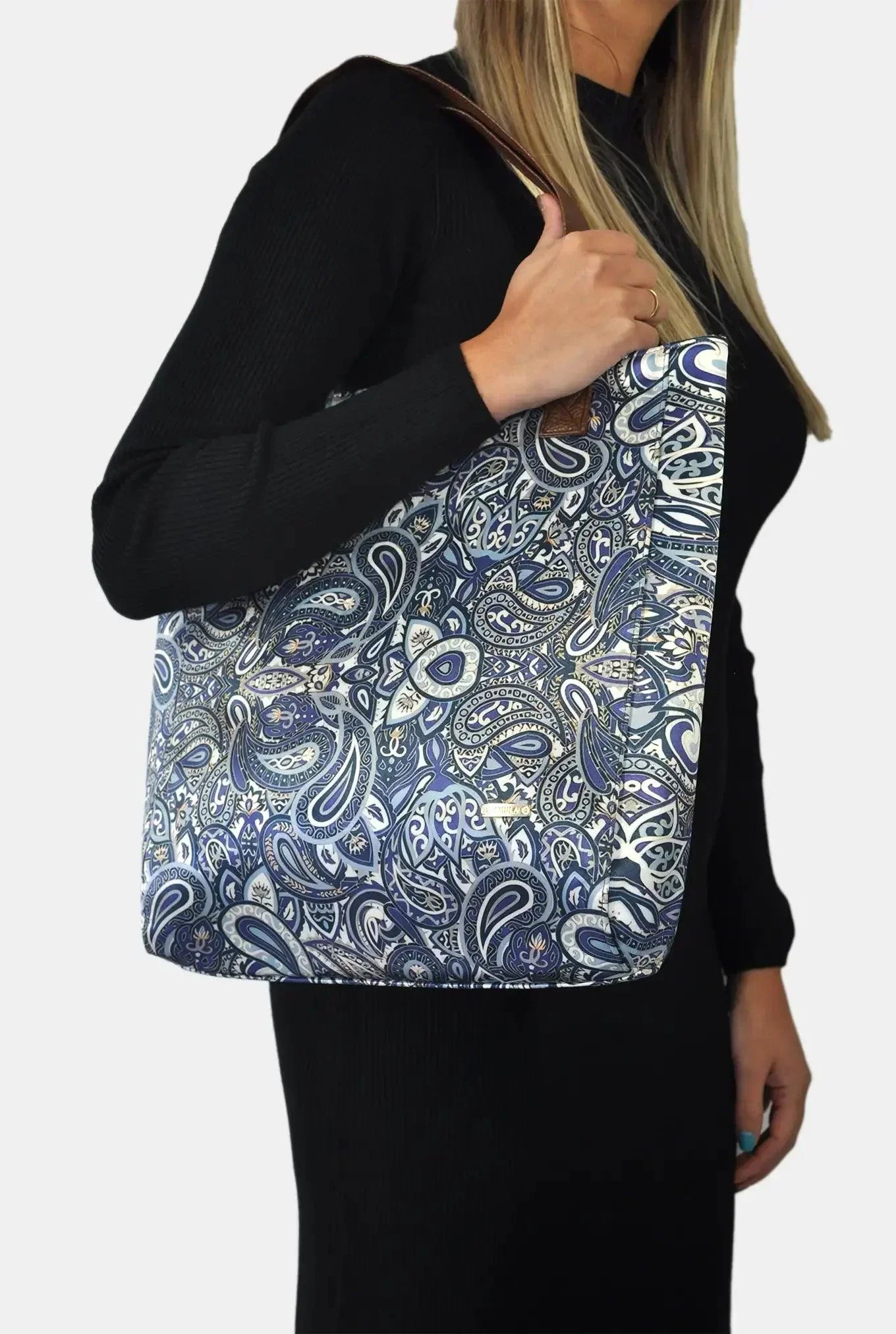 Bolso de Mujer Shopper Grande Opal Tote Garigol Morado | CHULA Tulum - CHICA del Sur