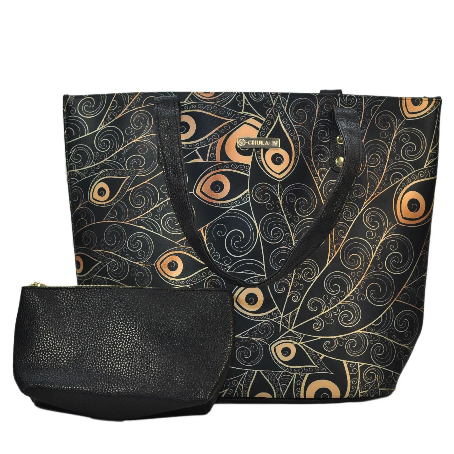 Bolso de hombro grande Nahomi Peacock Golden | CHULA Tulum - CHICA del Sur