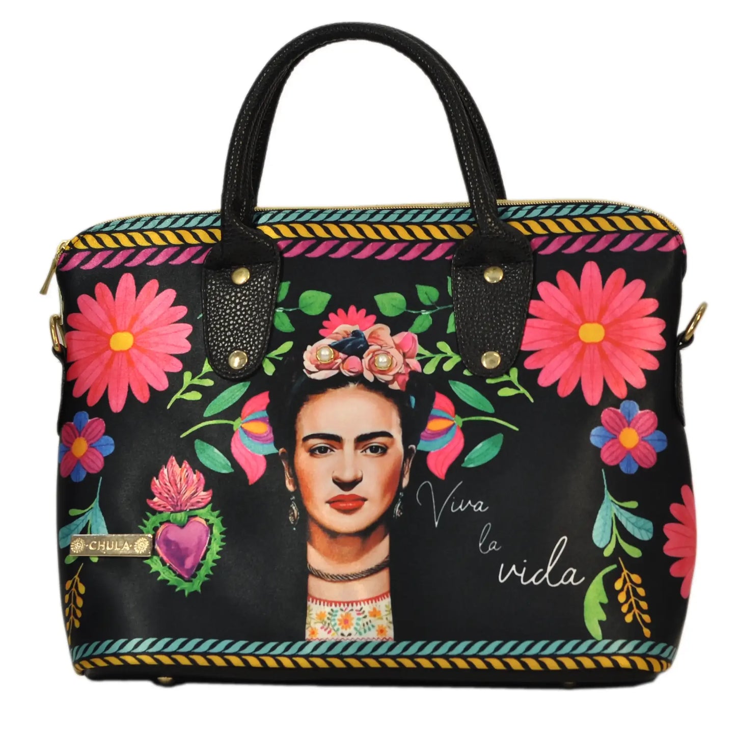 Bolso de mano y bandolera grande Lucia Frida Kahlo Rouse | CHULA Tulum - CHICA del Sur