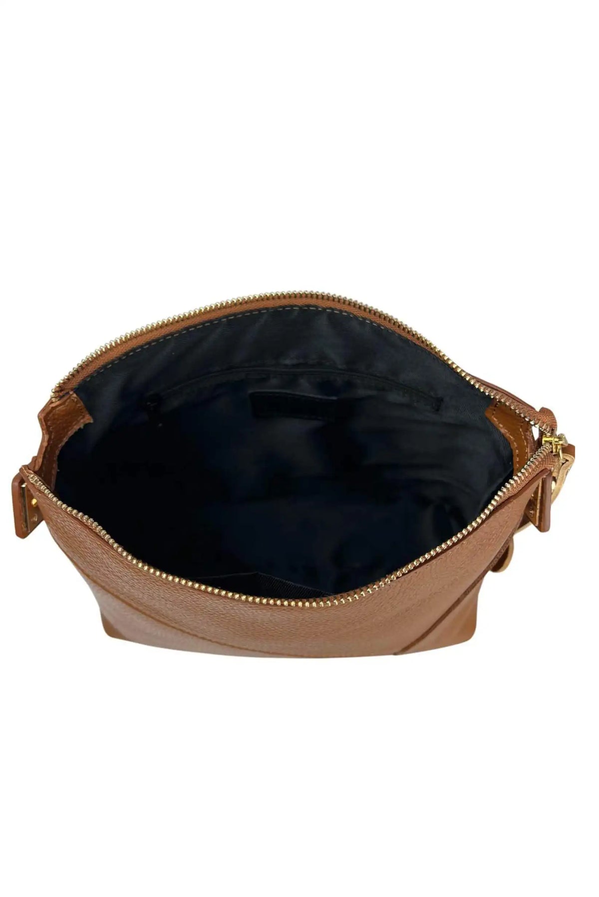 Interior de bolso mano y bandolera Puzzle de piel marrón de CHICA del Sur