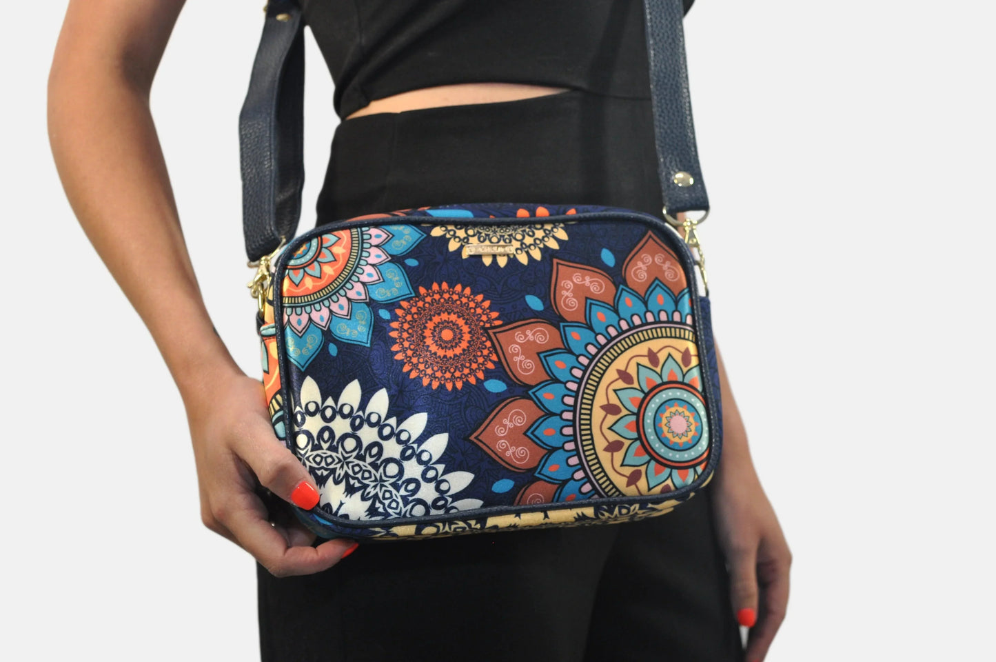 Bolso bandolera pequeño MIA Shoulder Mandala Flor | CHULA Tulum - CHICA del Sur