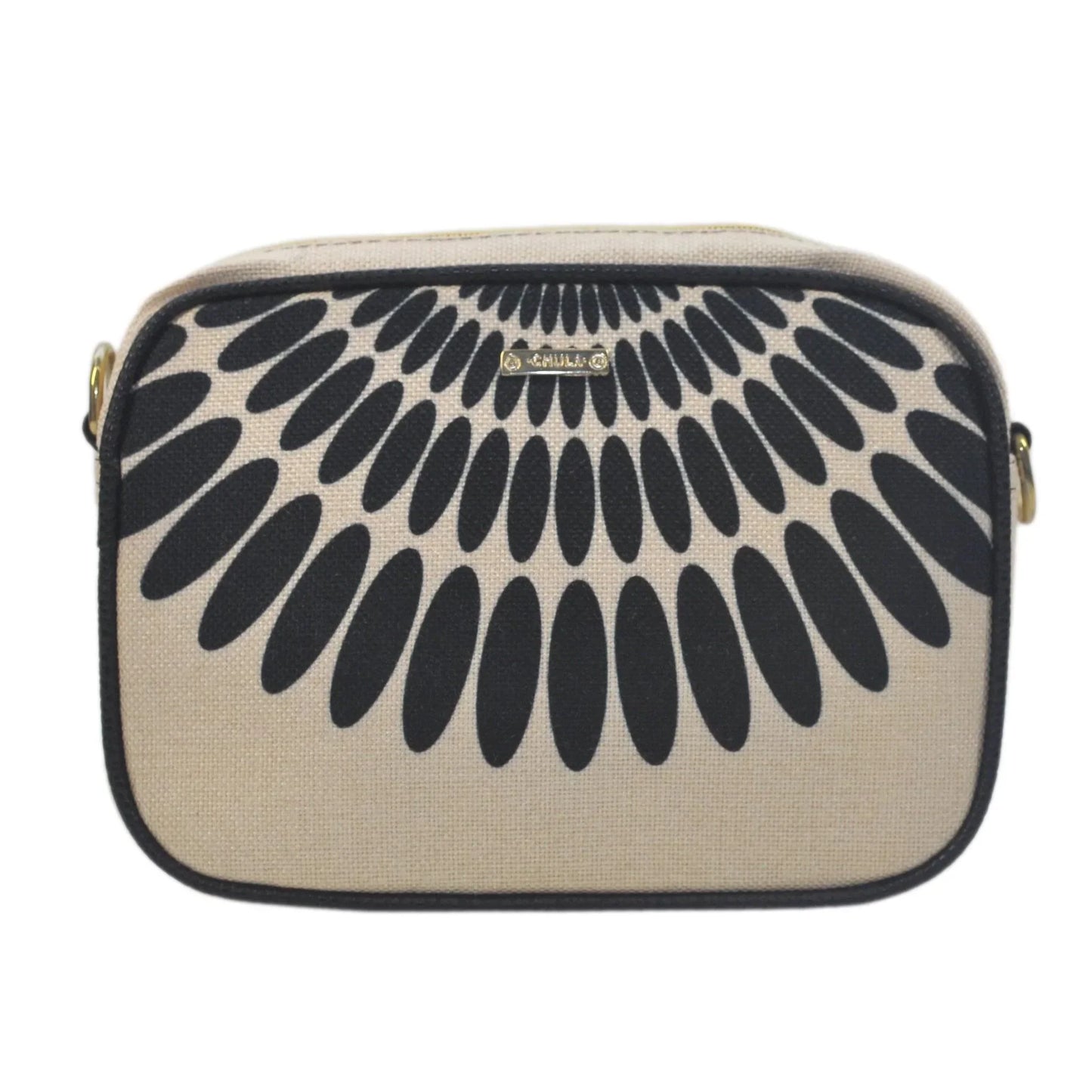 Bolso bandolera pequeño MIA Shoulder Petalos Negros | CHULA Tulum - CHICA del Sur