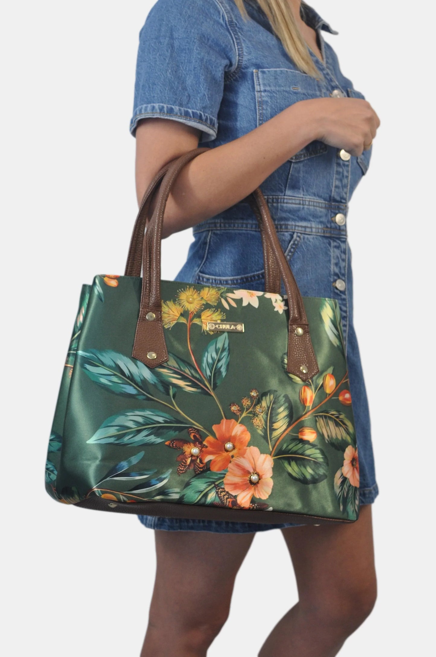 Bolso de hombro Shopper Tote de mujer grande Pupe Gardenia | CHULA Tulum - CHICA del Sur