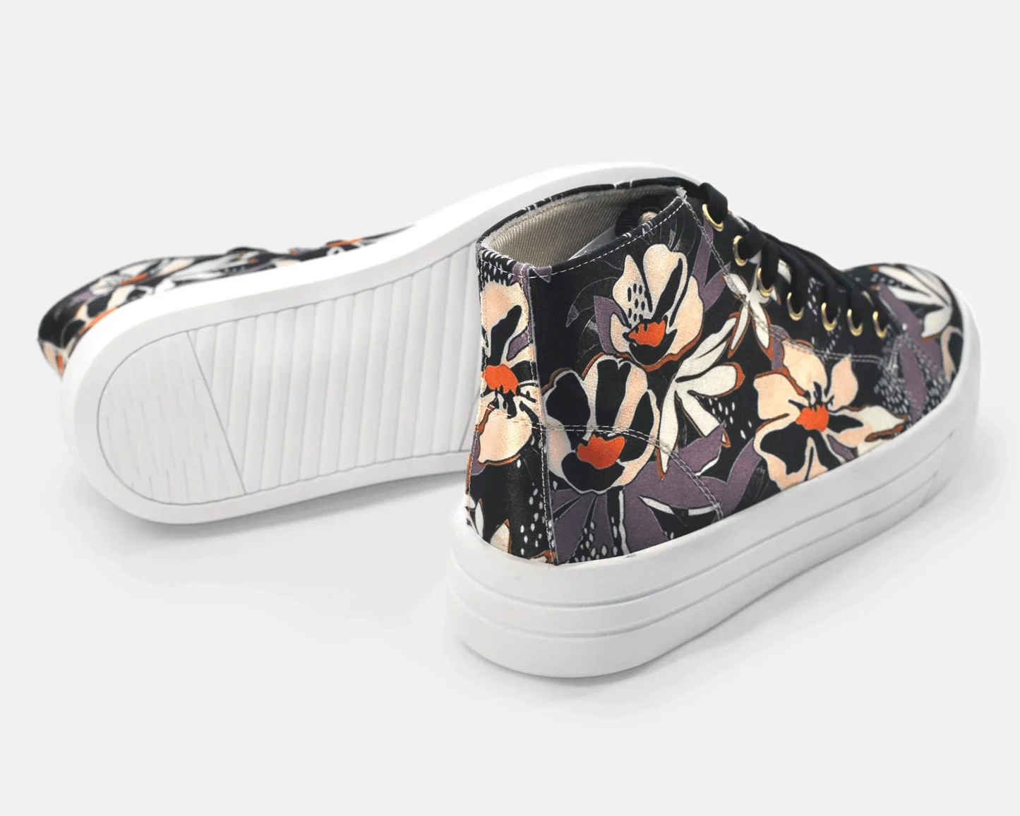 Botas Urbanas Altas de Mujer Flores Coloridas - Moda Sostenible | CHULA Tulum - CHICA del Sur