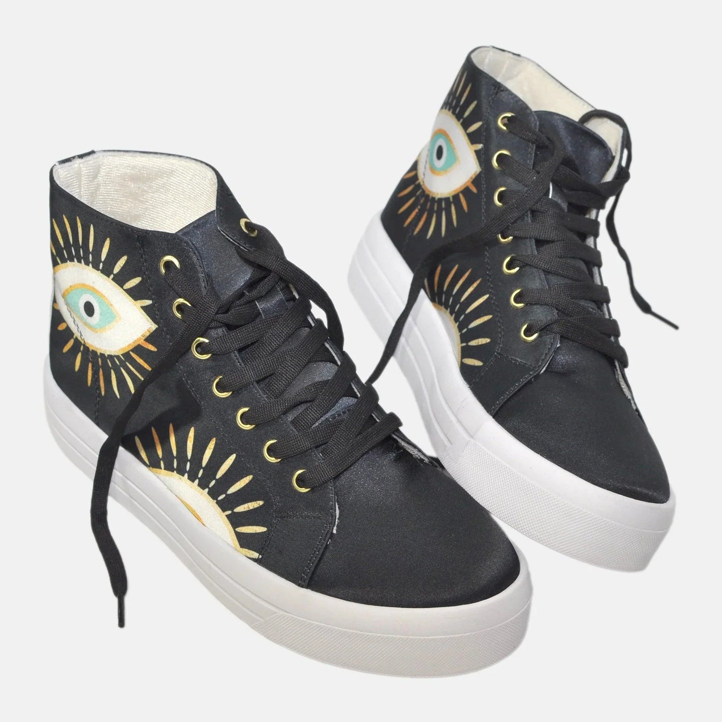 Botas Urbanas de Mujer Ojo Turco Dorado - Cuero Vegano | CHULA Tulum - CHICA del Sur