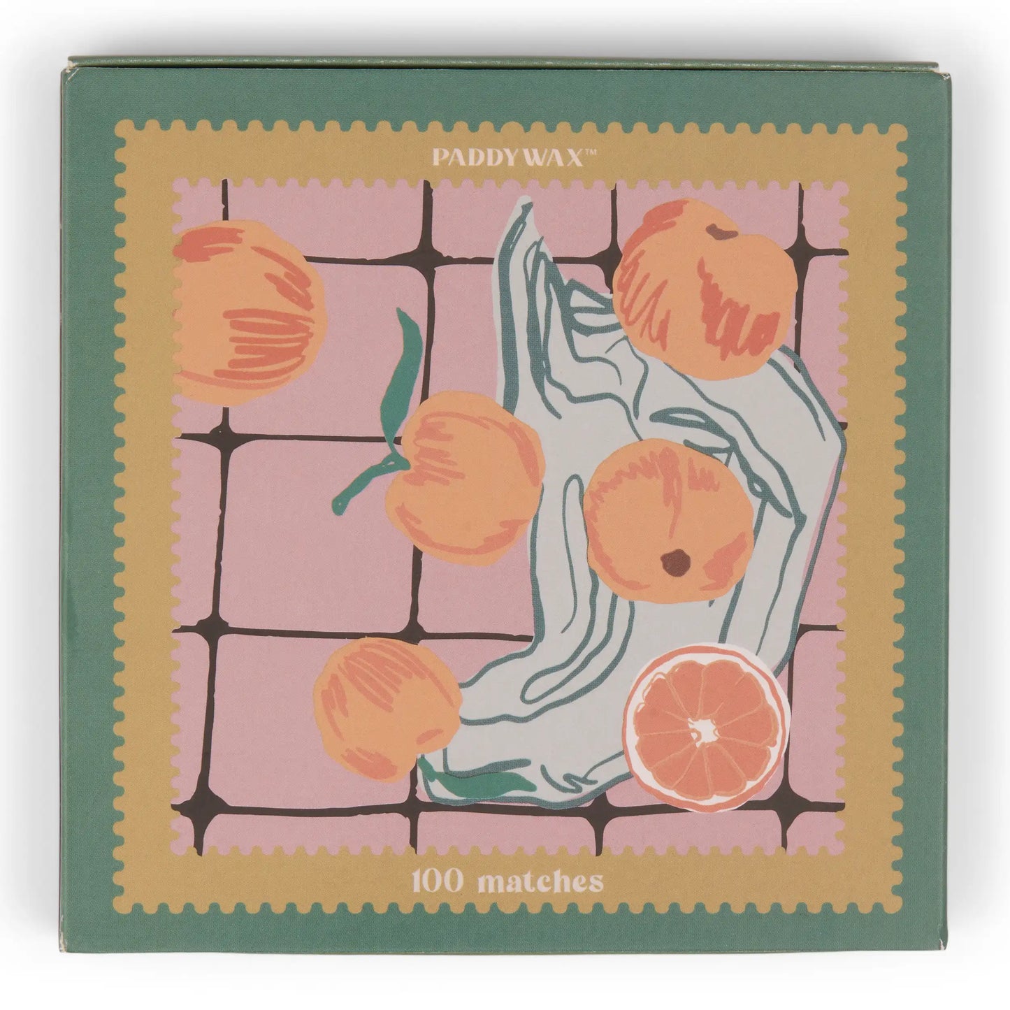 Jumbo Cajas de Cerillas Paddywax - Oranges | 100 Cerillas con Diseño Artístico - CHICA del Sur