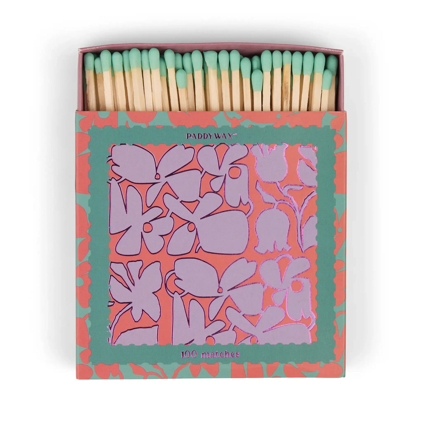 Jumbo Cajas de Cerillas Paddywax - Abstract Floral | 100 Cerillas con Diseño Artístico - CHICA del Sur