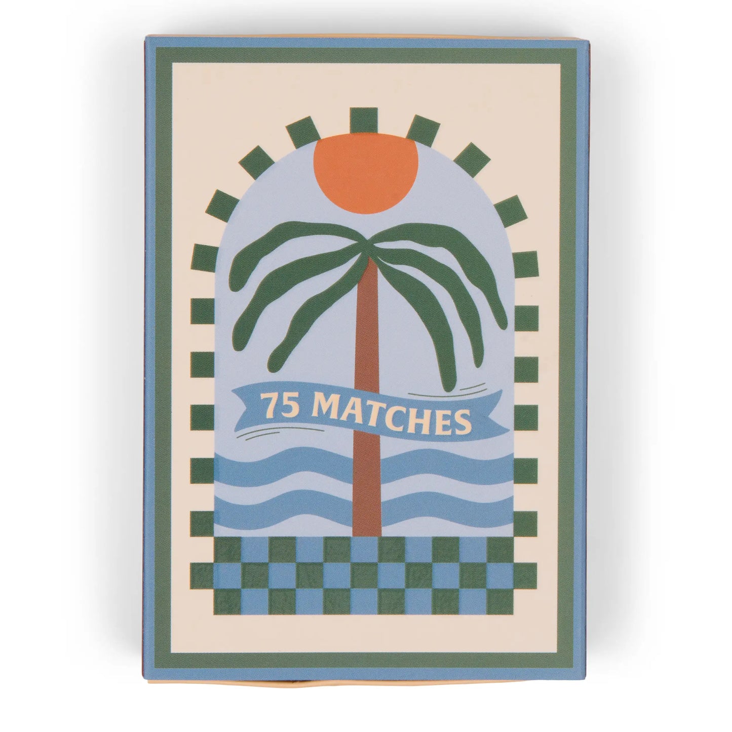 Caja de cerillas Paddywax con diseño de palmera y sol, estilo retro, CHICA del Sur