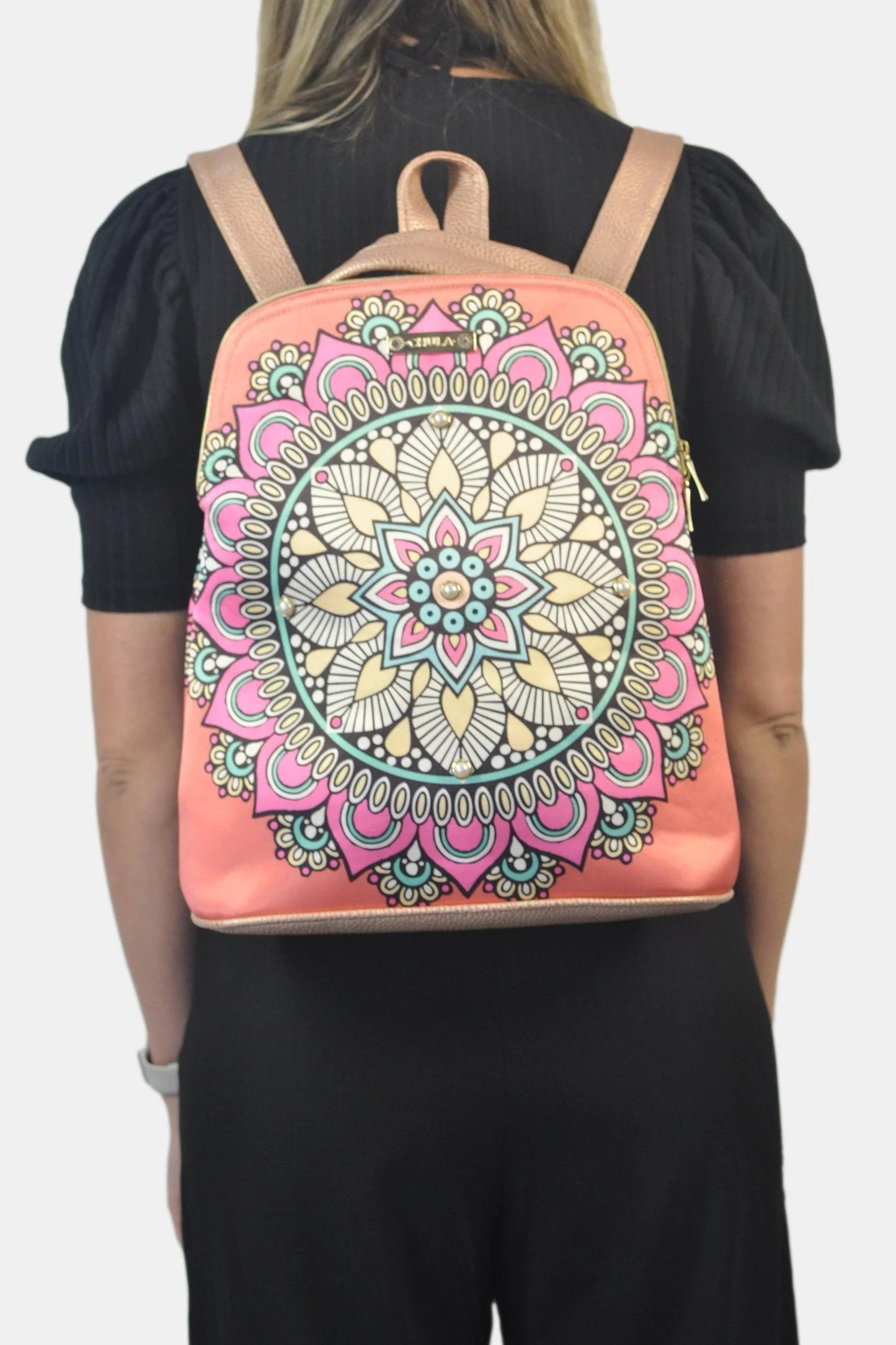 Mochila de Mujer y Bolso de hombro grande BagPack Mandala Summer | CHULA Tulum - CHICA del Sur