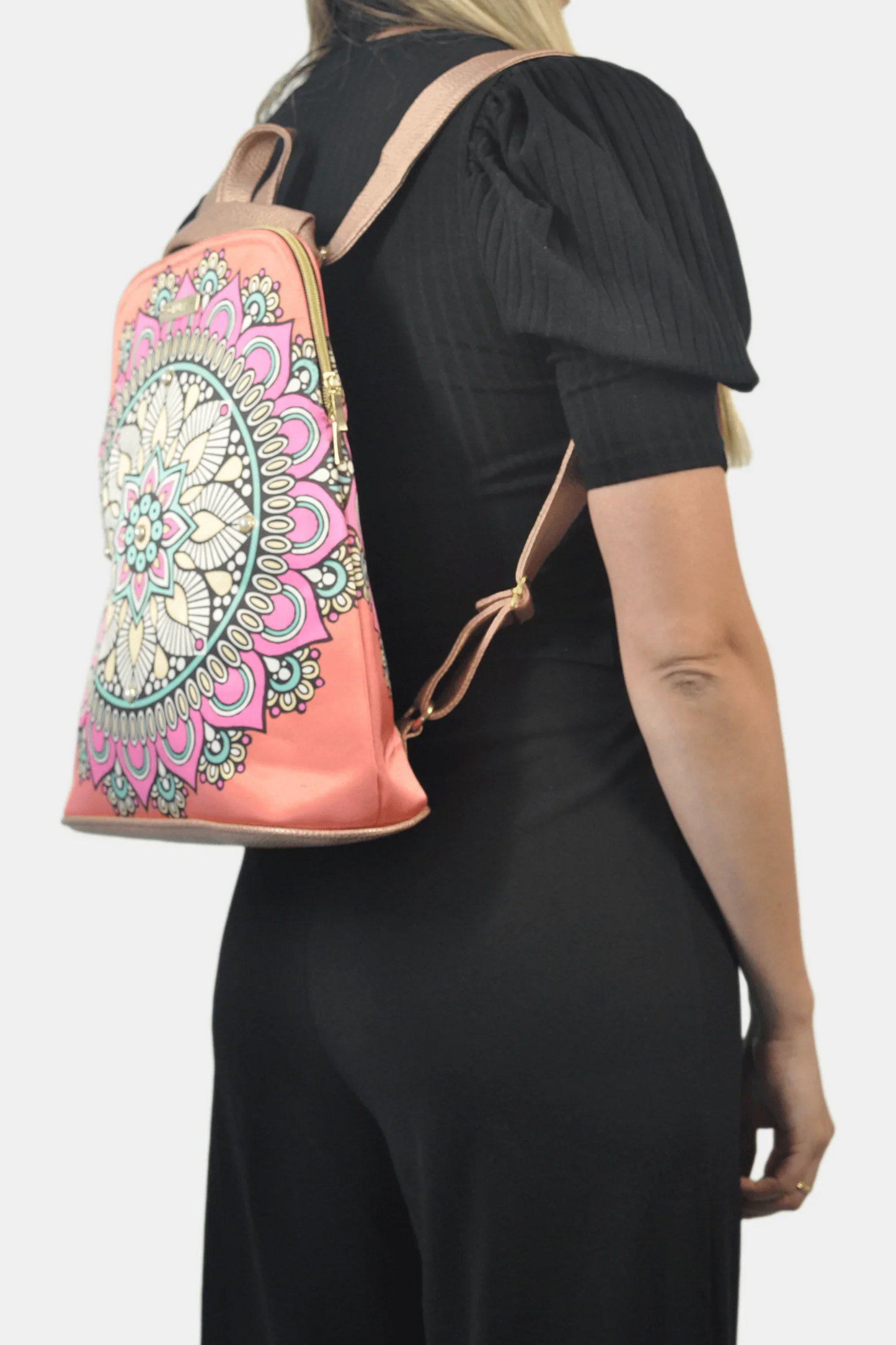 Mochila de Mujer y Bolso de hombro grande BagPack Mandala Summer | CHULA Tulum - CHICA del Sur