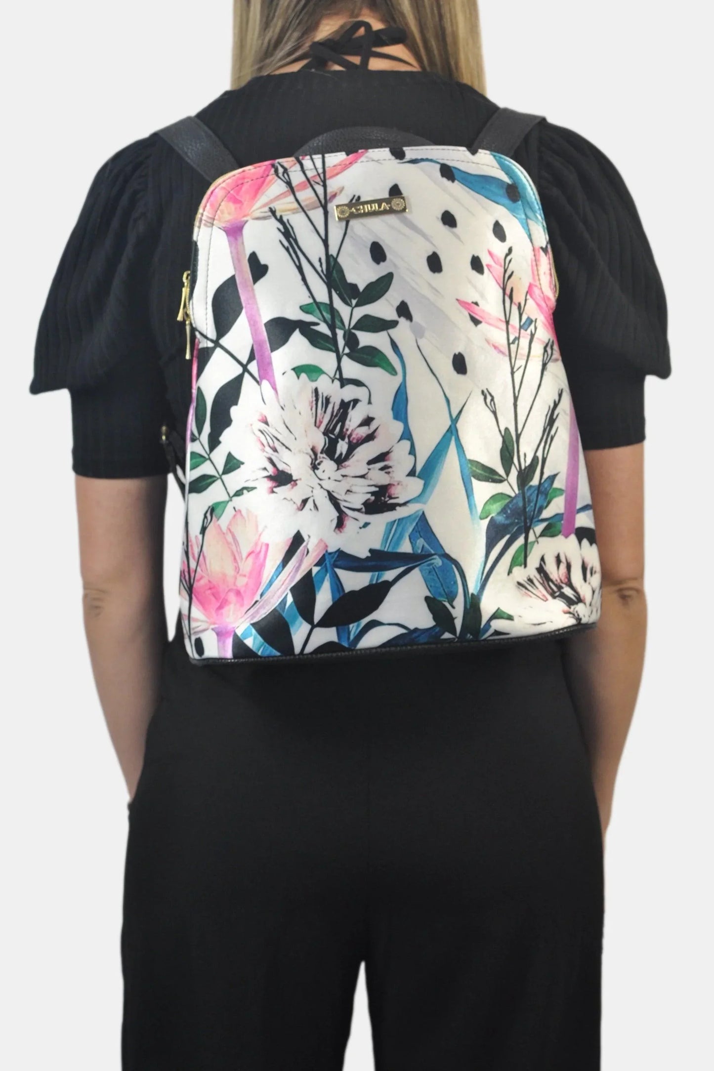 Mochila de Mujer y Bolso de hombro grande BagPack Primavera | CHULA Tulum - CHICA del Sur