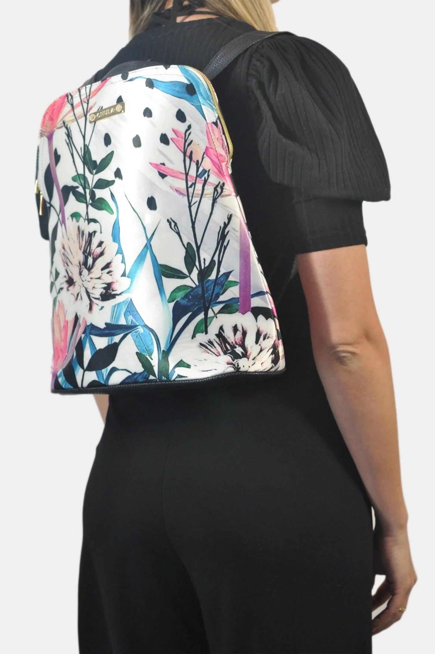 Mochila de Mujer y Bolso de hombro grande BagPack Primavera | CHULA Tulum - CHICA del Sur