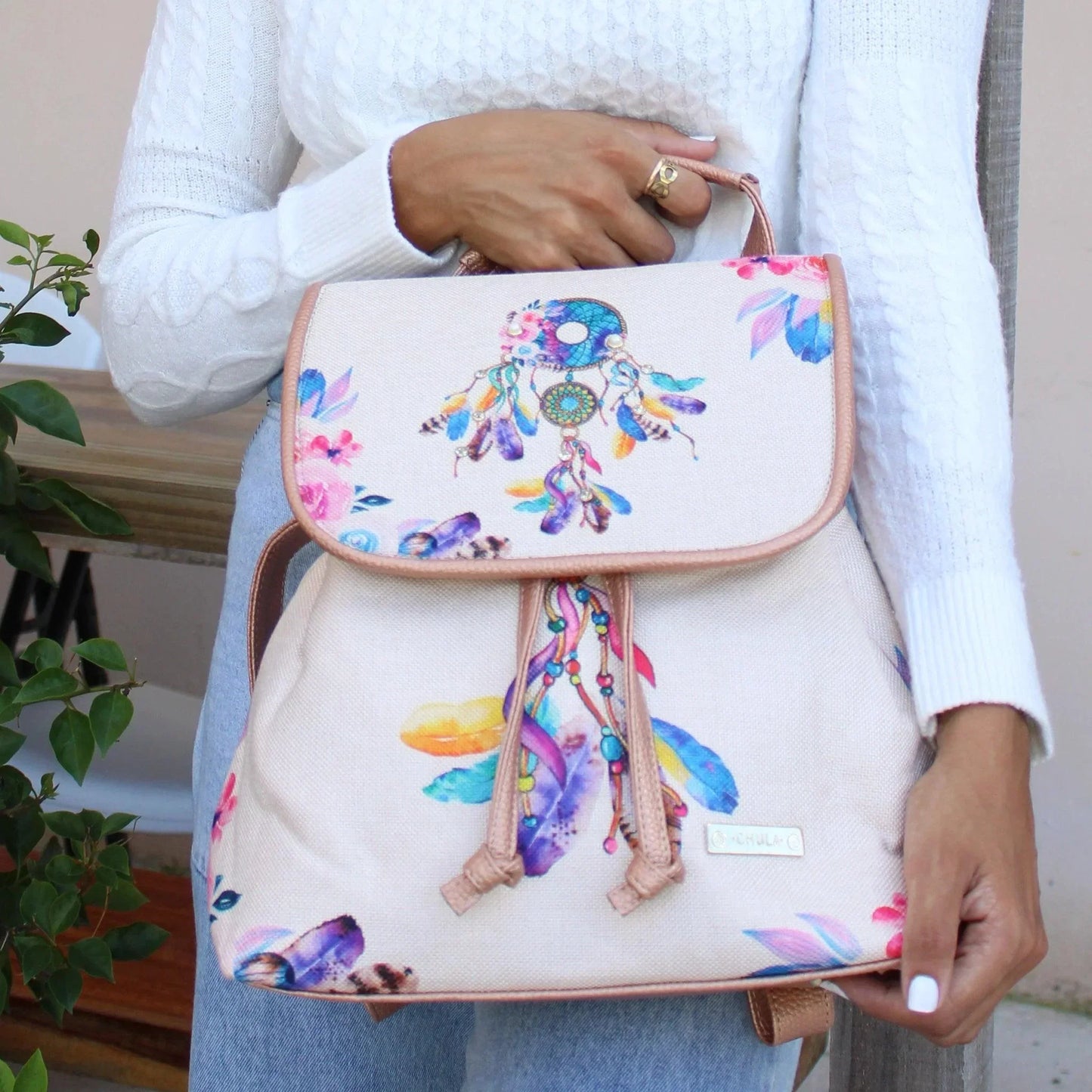 Mochila de Mujer grande BagPack Celine Atrapasueños | CHULA Tulum - CHICA del Sur
