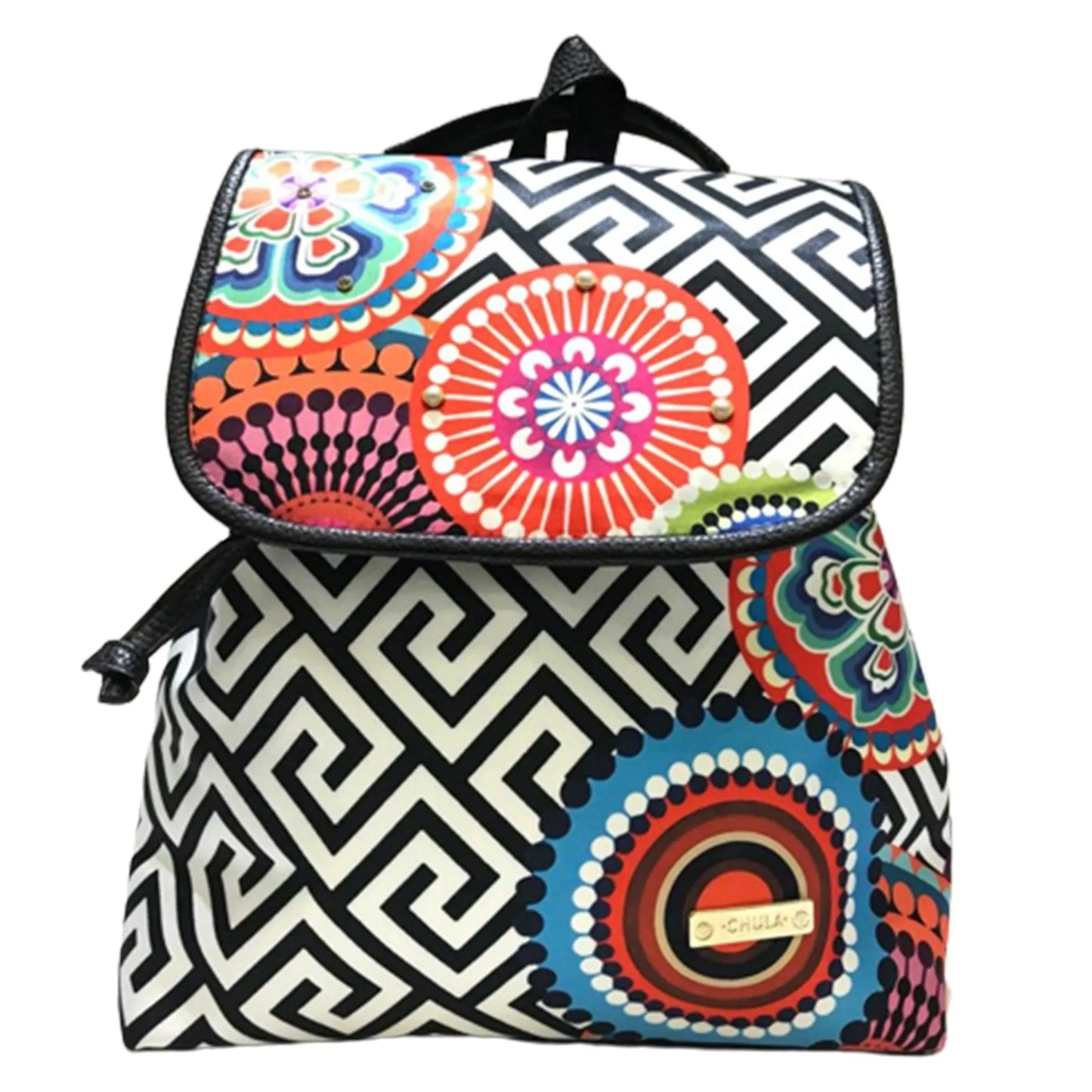 Mochila de Mujer grande BagPack Celine Círculos | CHULA Tulum - CHICA del Sur
