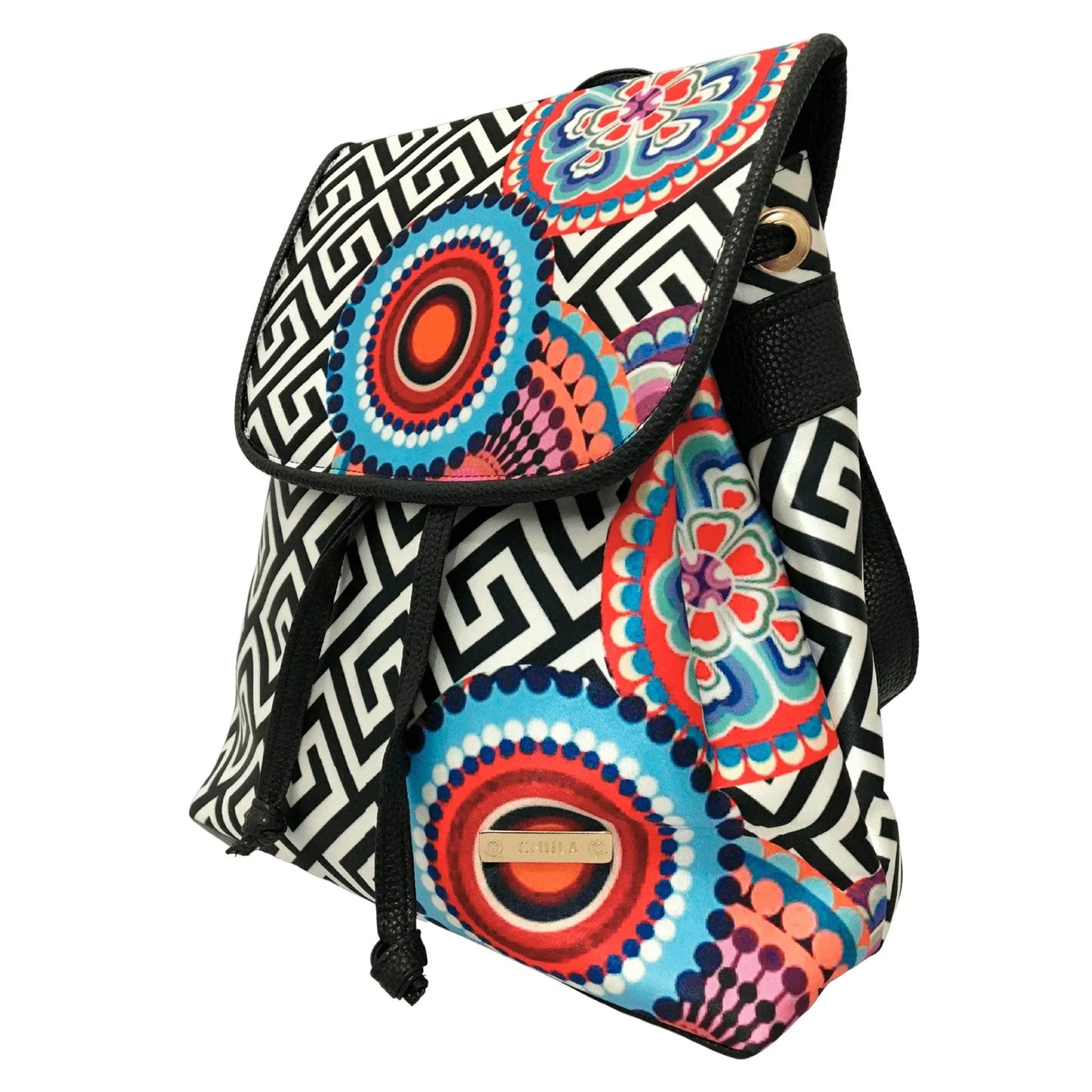 Mochila de Mujer grande BagPack Celine Círculos | CHULA Tulum - CHICA del Sur