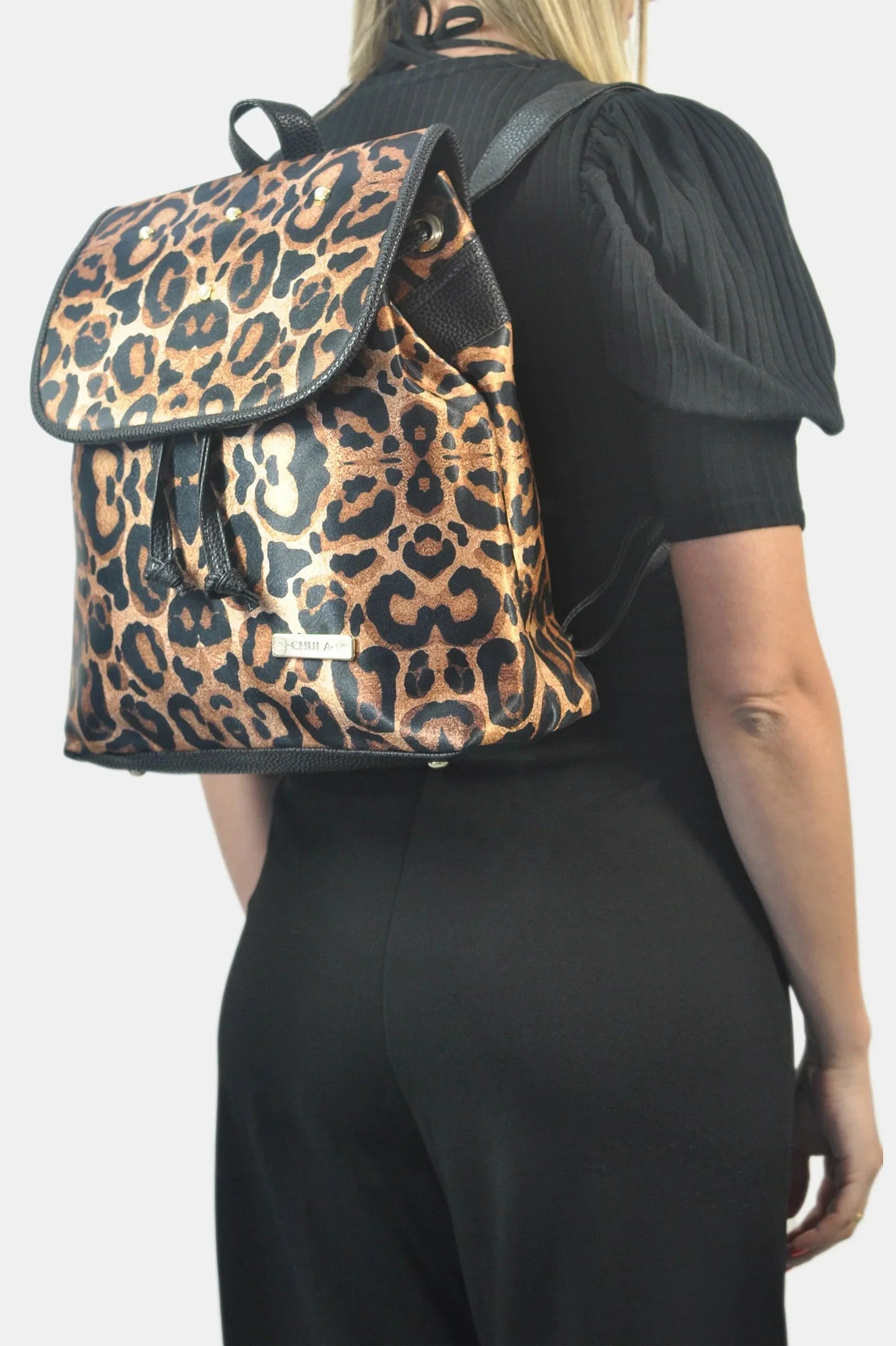 Mochila de Mujer grande BagPack Celine Animal Print | CHULA Tulum - CHICA del Sur