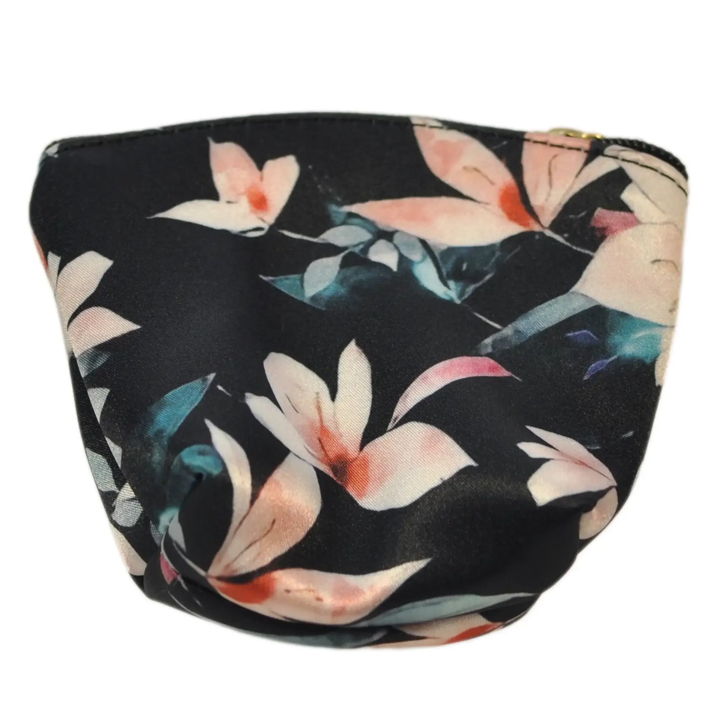 Monedero pequeño Mini Coin Purse Flor Negro Beige | CHULA Tulum - CHICA del Sur