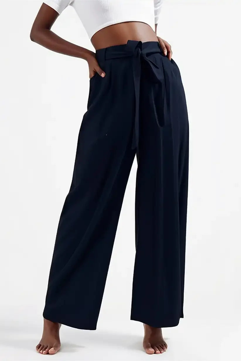 Pantalón mujer Fluido Negro mujer verano - CHICA del Sur
